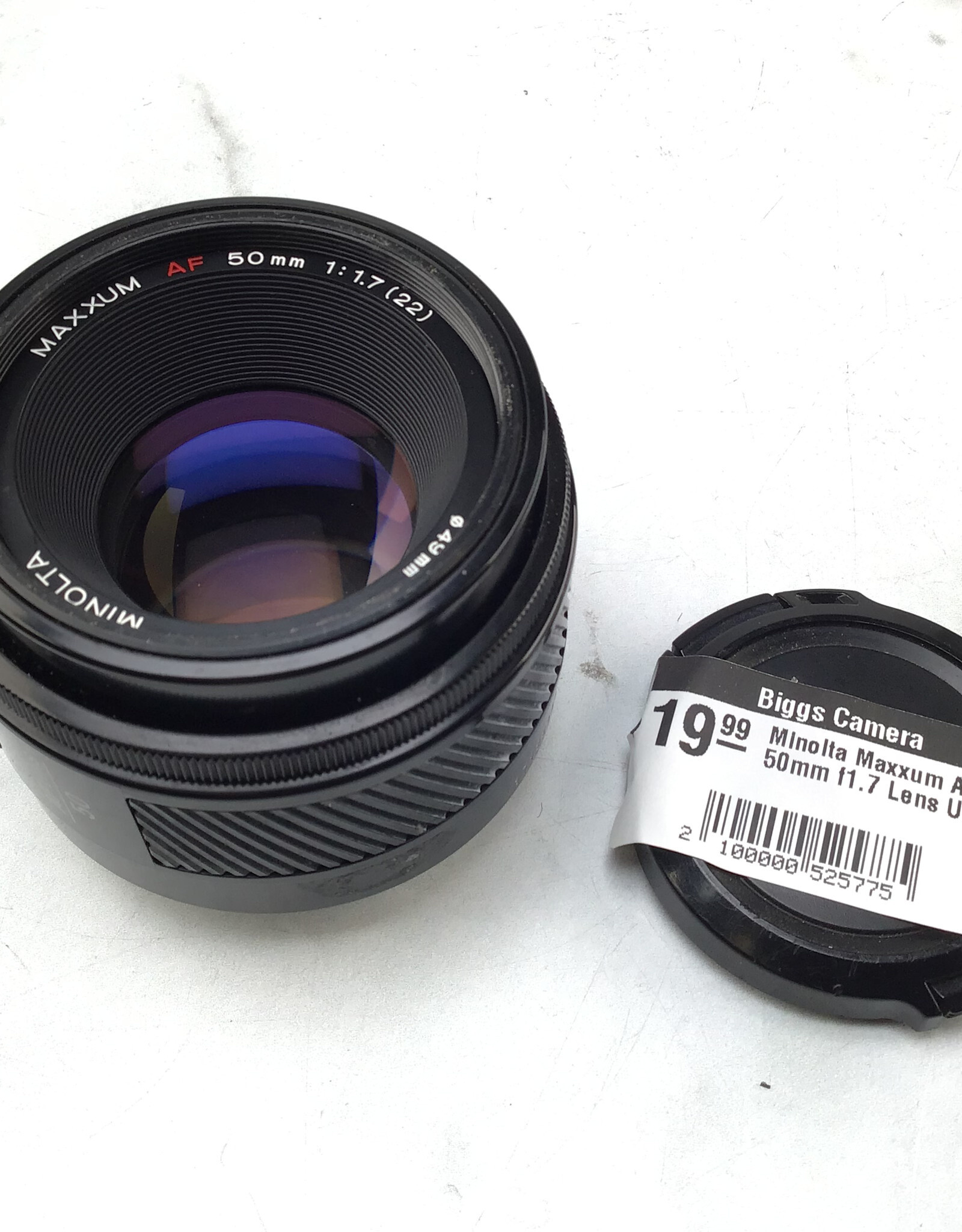 Minolta Minolta Maxxum AF 50mm f1.7 Lens Used Fair