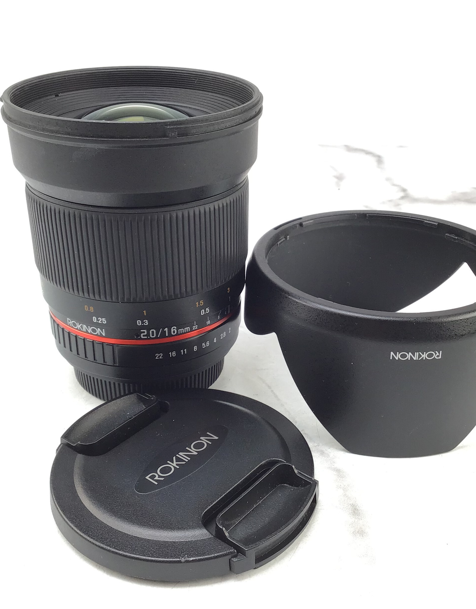 ROKINON Rokinon 16mm f2 ED AS UMC Lens for Canon EF Used Good