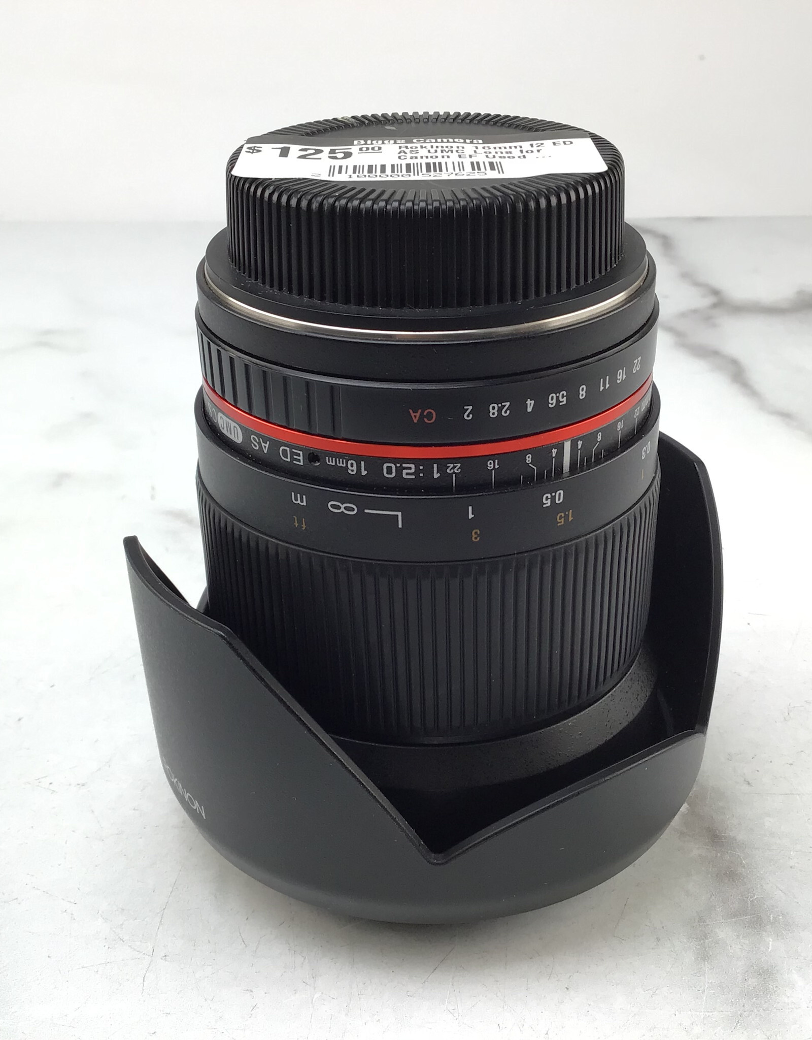 ROKINON Rokinon 16mm f2 ED AS UMC Lens for Canon EF Used Good