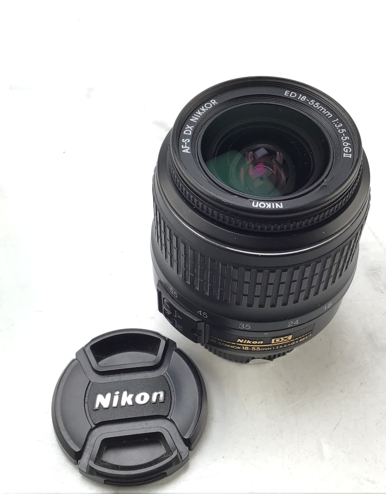 NIKON Nikon AF-S DX Nikkor ED 18-55mm f3.5-5.6 G II Lens Used Good