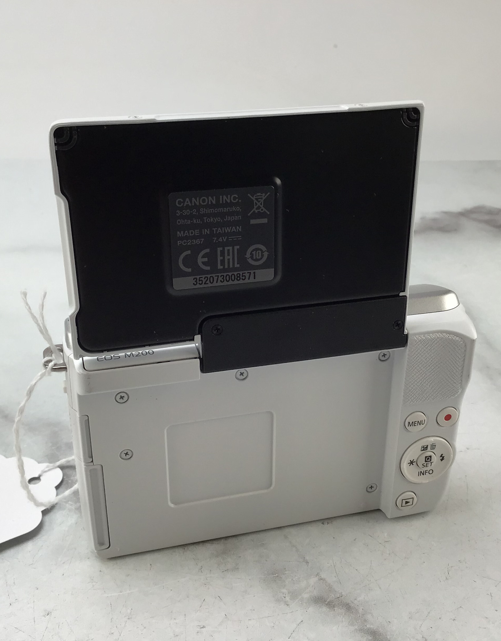 CANON Canon EOS M200 Camera White w/ 15-45mm No ChargerUsed Good