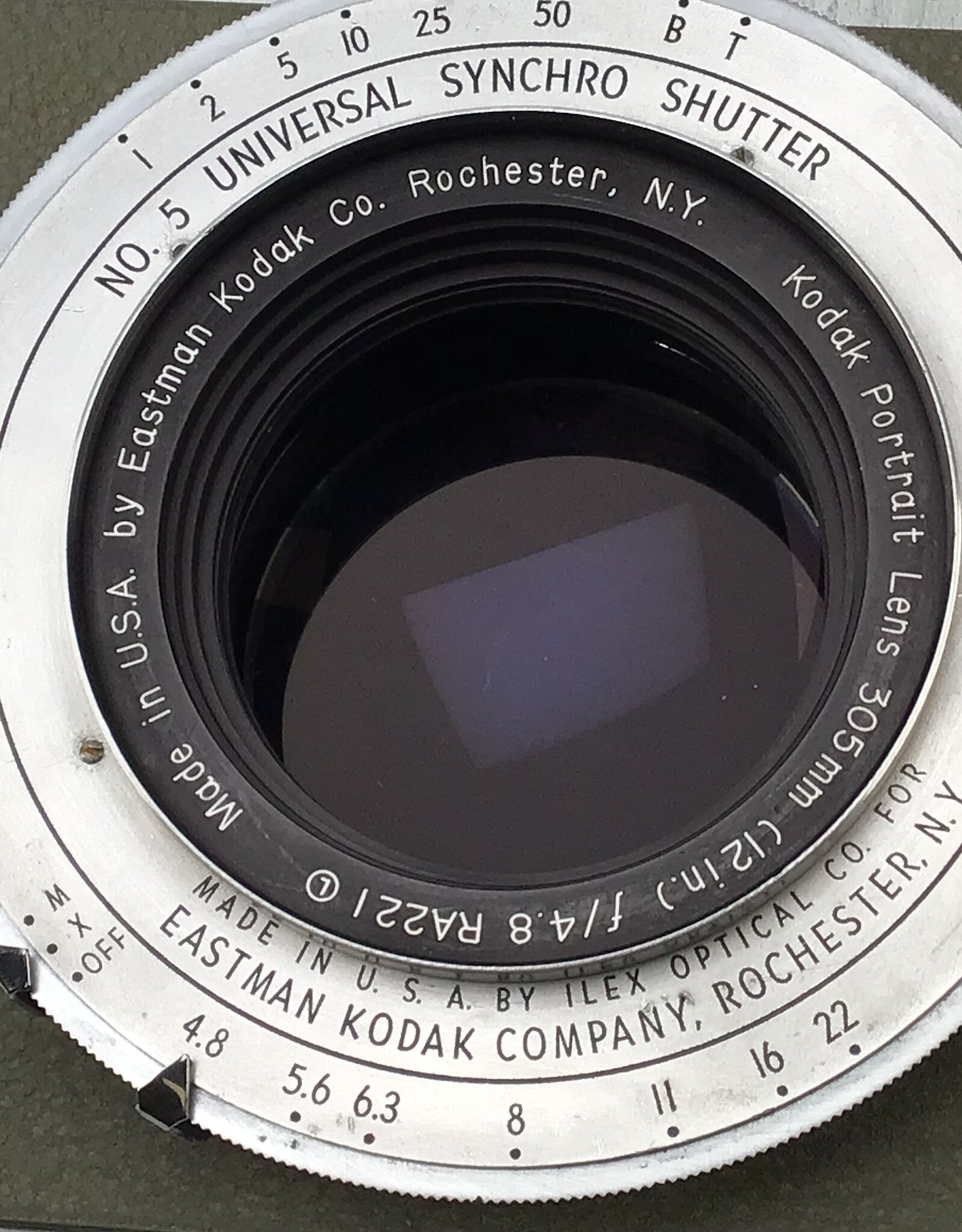 Kodak Portrait Lens 305mm (12") f4.8 Shutter Not Working Used As IS
