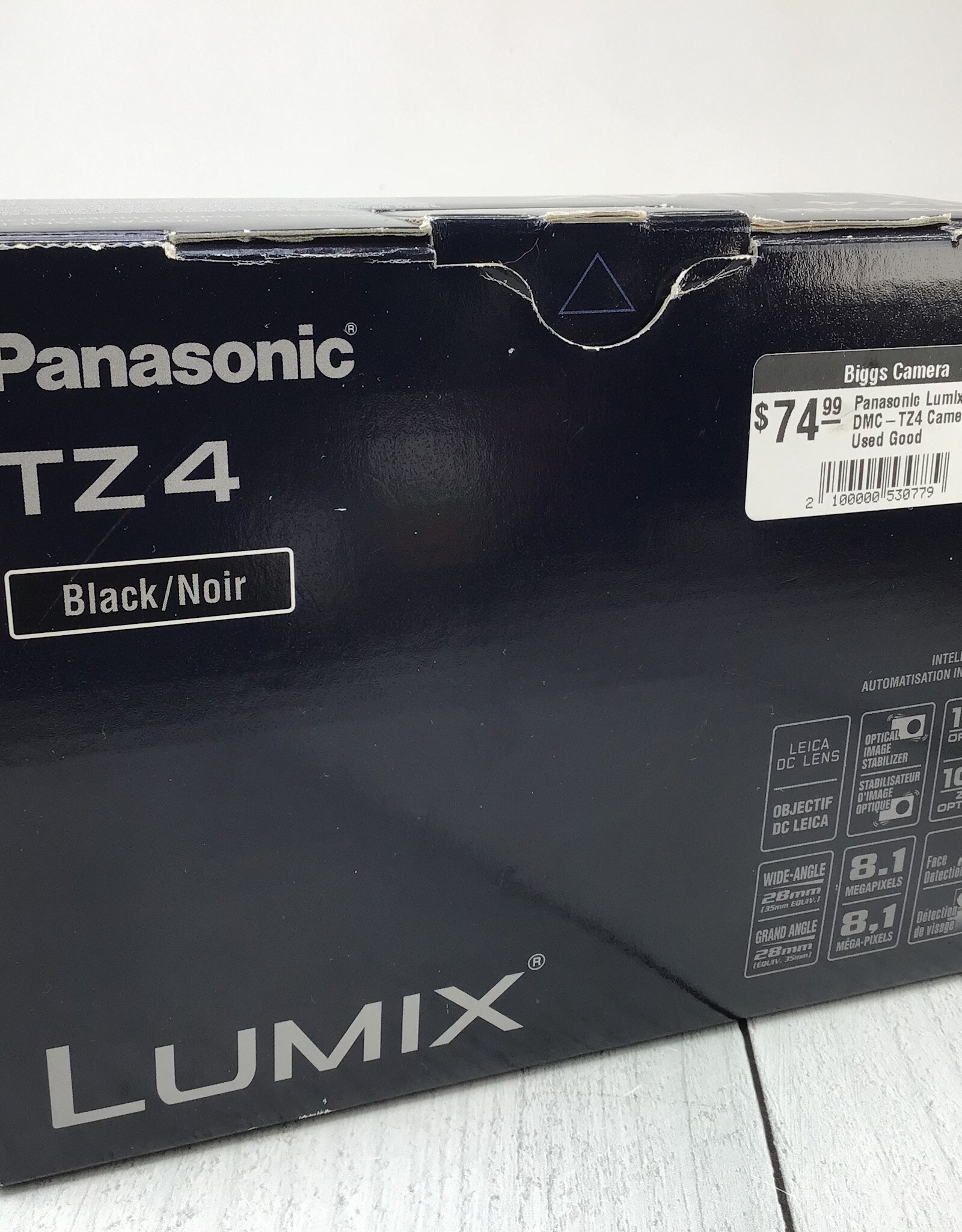 PANASONIC Panasonic Lumix DMC-TZ4 Camera in Box Used Good