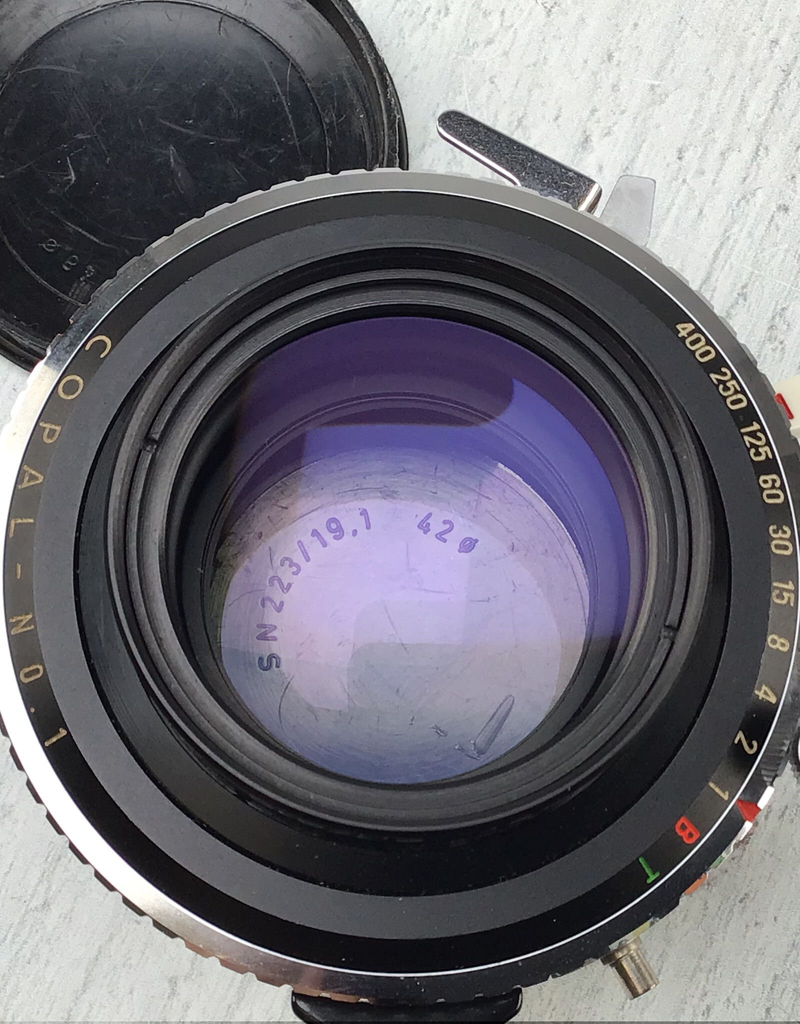 Schneider Schneider Xenar 210mm f6.1 Lens in Copal No. 1 Used Good