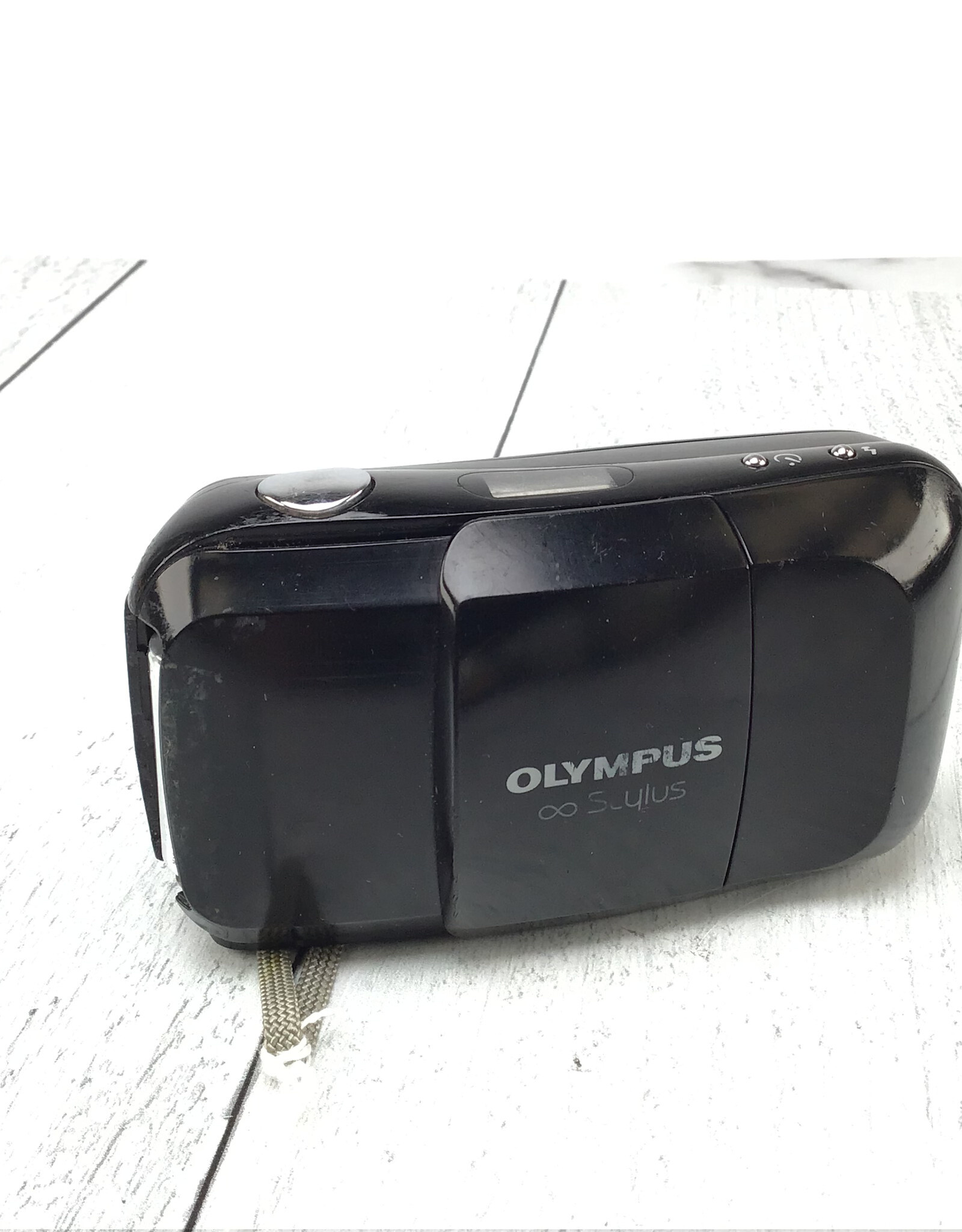 OLYMPUS Olympus Stylus 35mm Film Camera Battery Door Broken Used UG