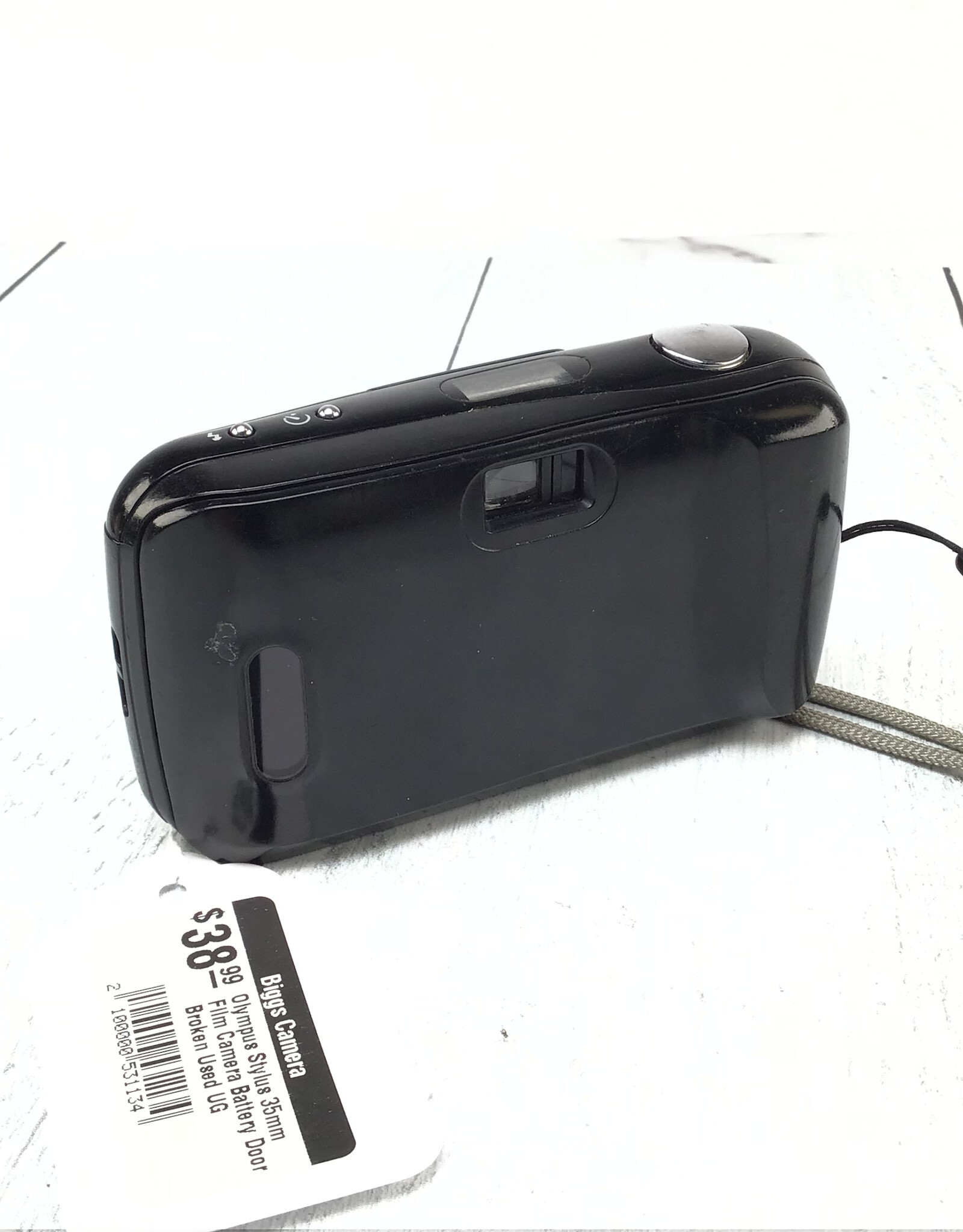 OLYMPUS Olympus Stylus 35mm Film Camera Battery Door Broken Used UG