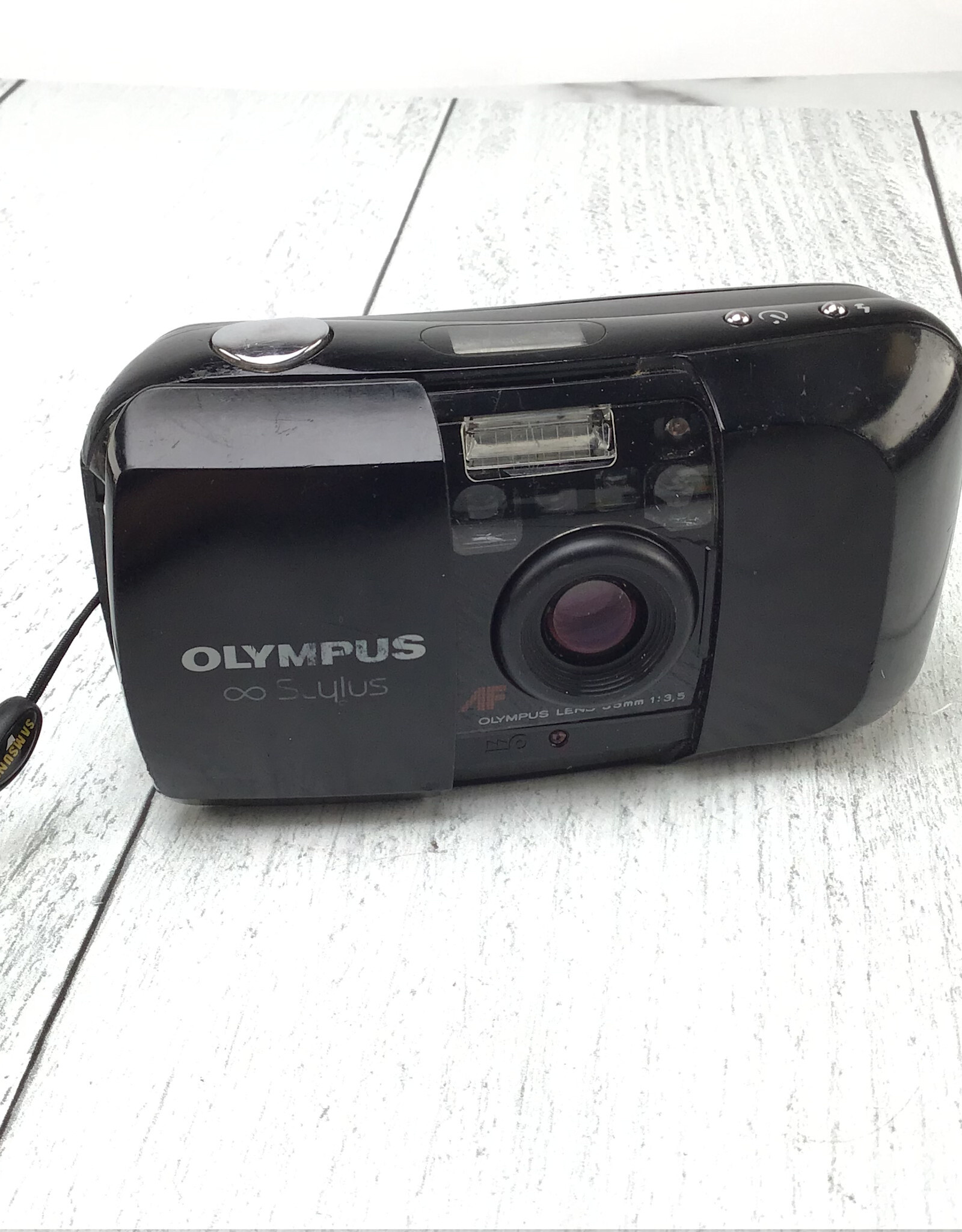 OLYMPUS Olympus Stylus 35mm Film Camera Battery Door Broken Used UG