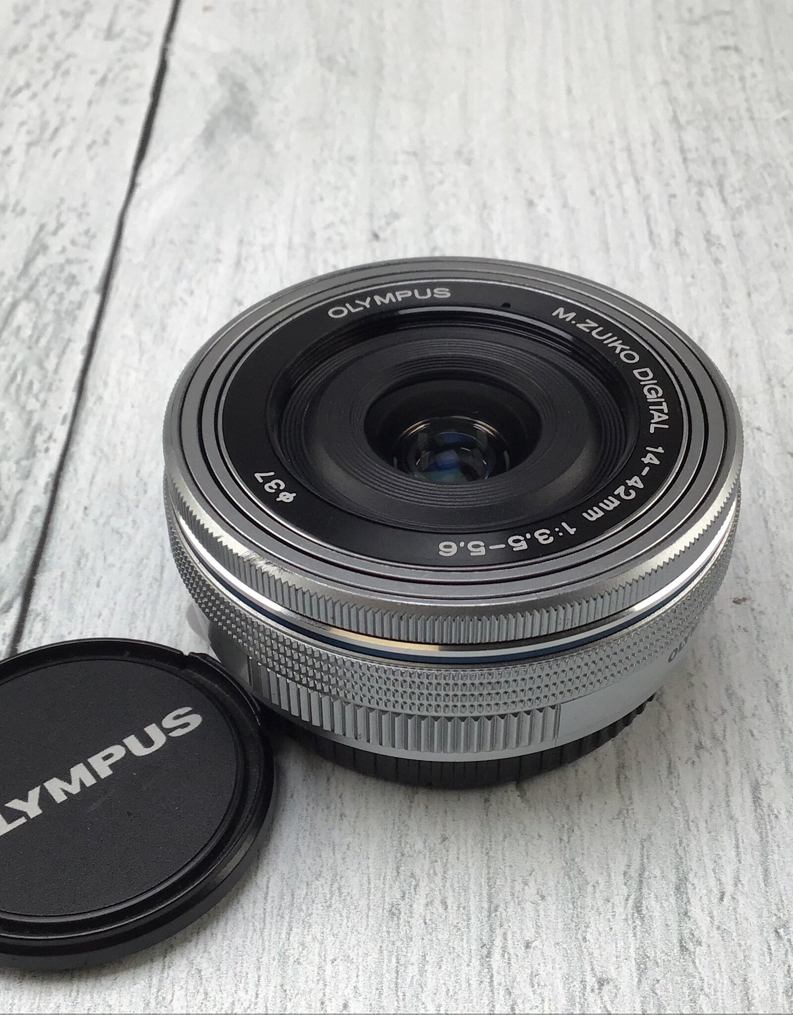 OLYMPUS Olympus 14-42mm f3.5-5.6 EZ Lens Silver Used Fair