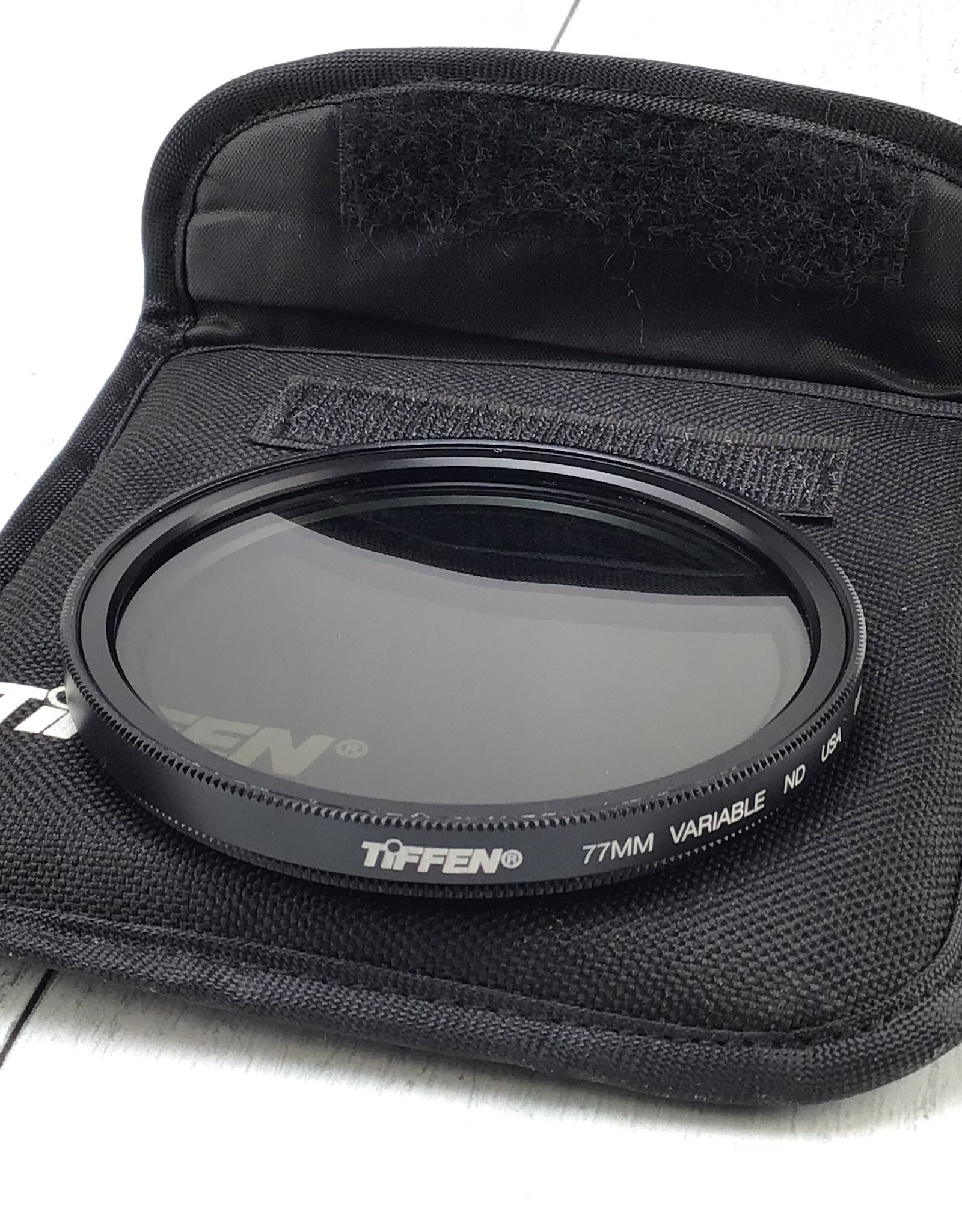 Tiffen 77mm Variable ND Filter in Case Used Good