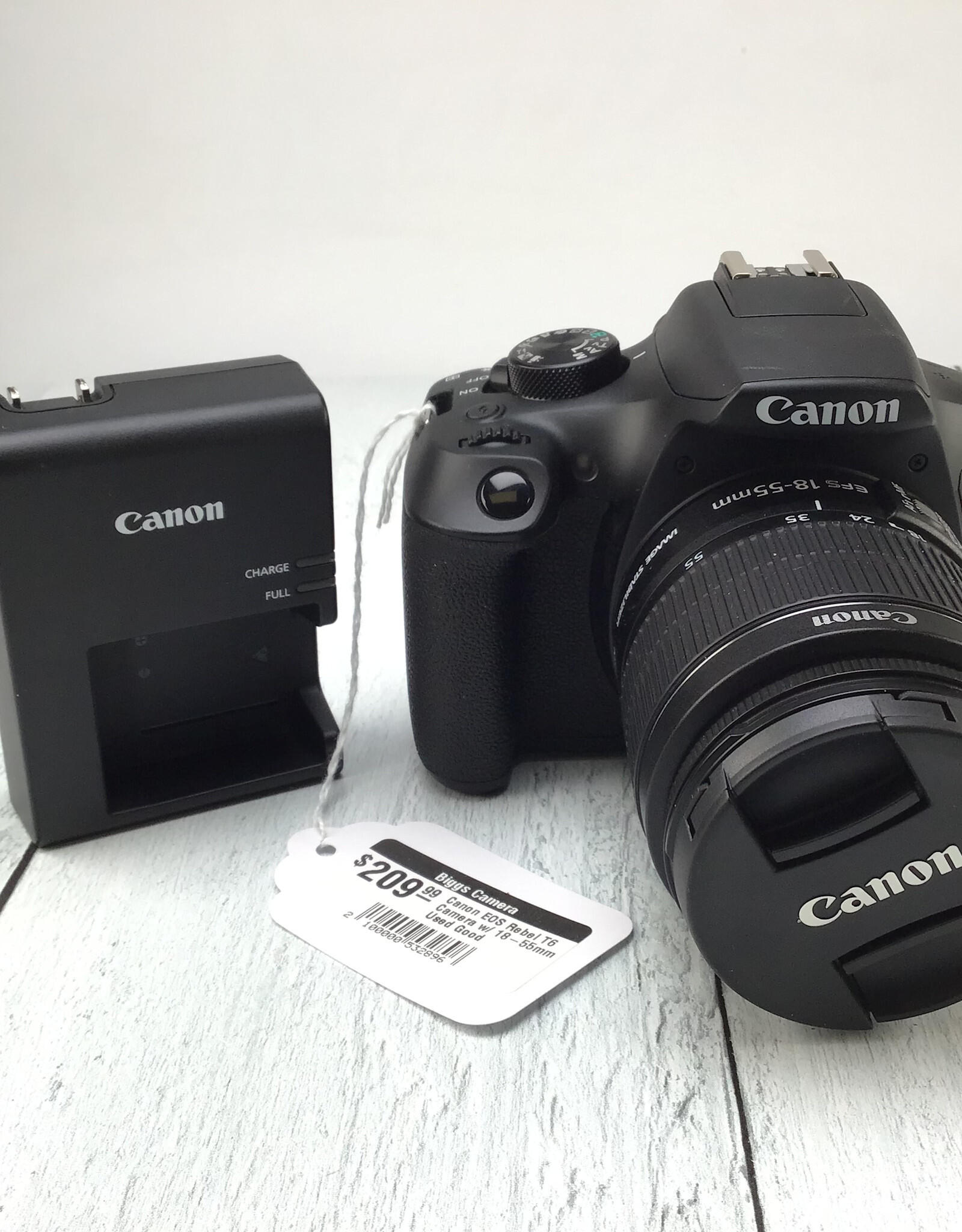 CANON Canon EOS Rebel T6 Camera w/ 18-55mm Used Good