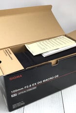 CANON Sigma 105mm f2.8 EX DG OS Macro Lens for Canon EF in Box Used Good