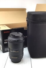 CANON Sigma 105mm f2.8 EX DG OS Macro Lens for Canon EF in Box Used Good