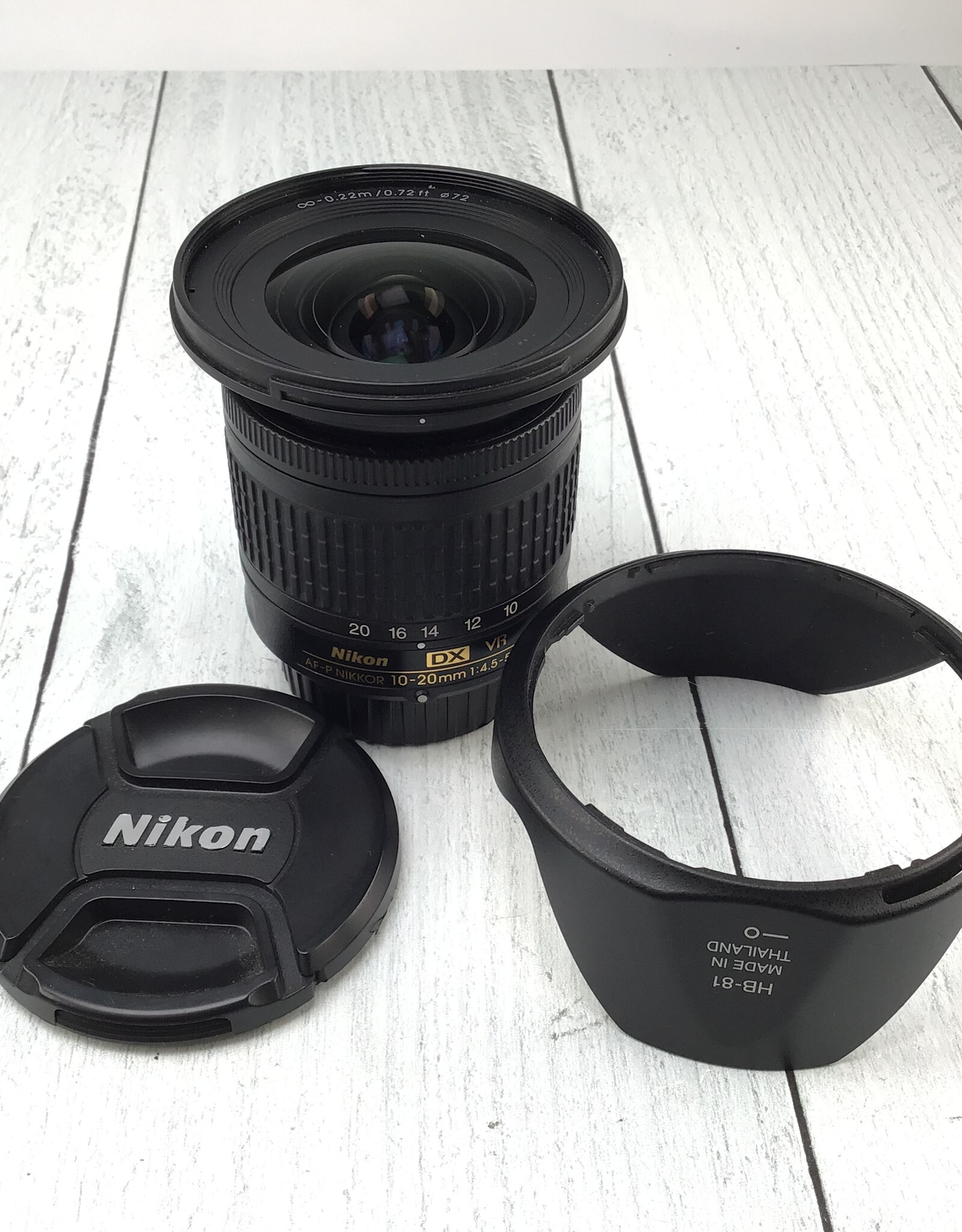 NIKON Nikon AF-P Nikkor 10-20mm f4.5-5.6G DX VR Lens Used Good