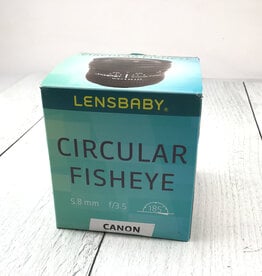 Lensbaby Lensbaby Circular Fisheye 5.8mm f3.5 Lens in Box for Canon EF Used Good