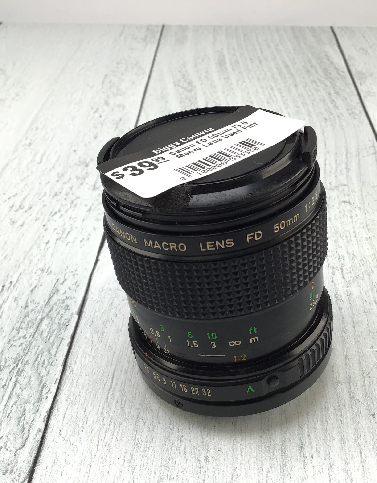 CANON Canon FD 50mm f3.5 Macro Lens Used Fair