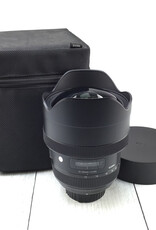 NIKON Sigma Art 12-24mm f4 DG Lens for Nikon w/ Case Used Good