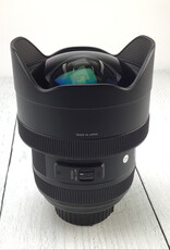 NIKON Sigma Art 12-24mm f4 DG Lens for Nikon w/ Case Used Good