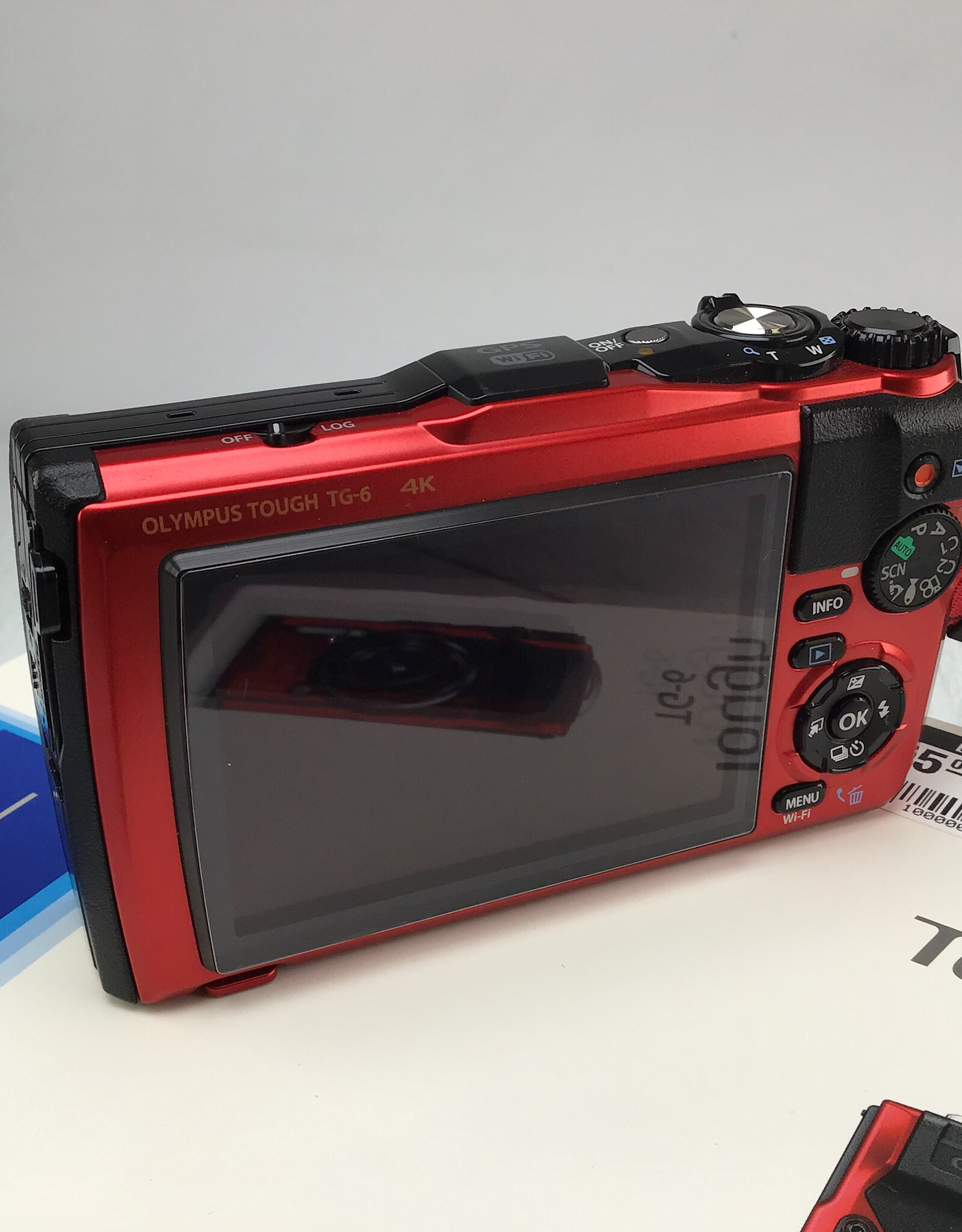 OLYMPUS Olympus Tough TG-6 Camera Red in Box Used Good