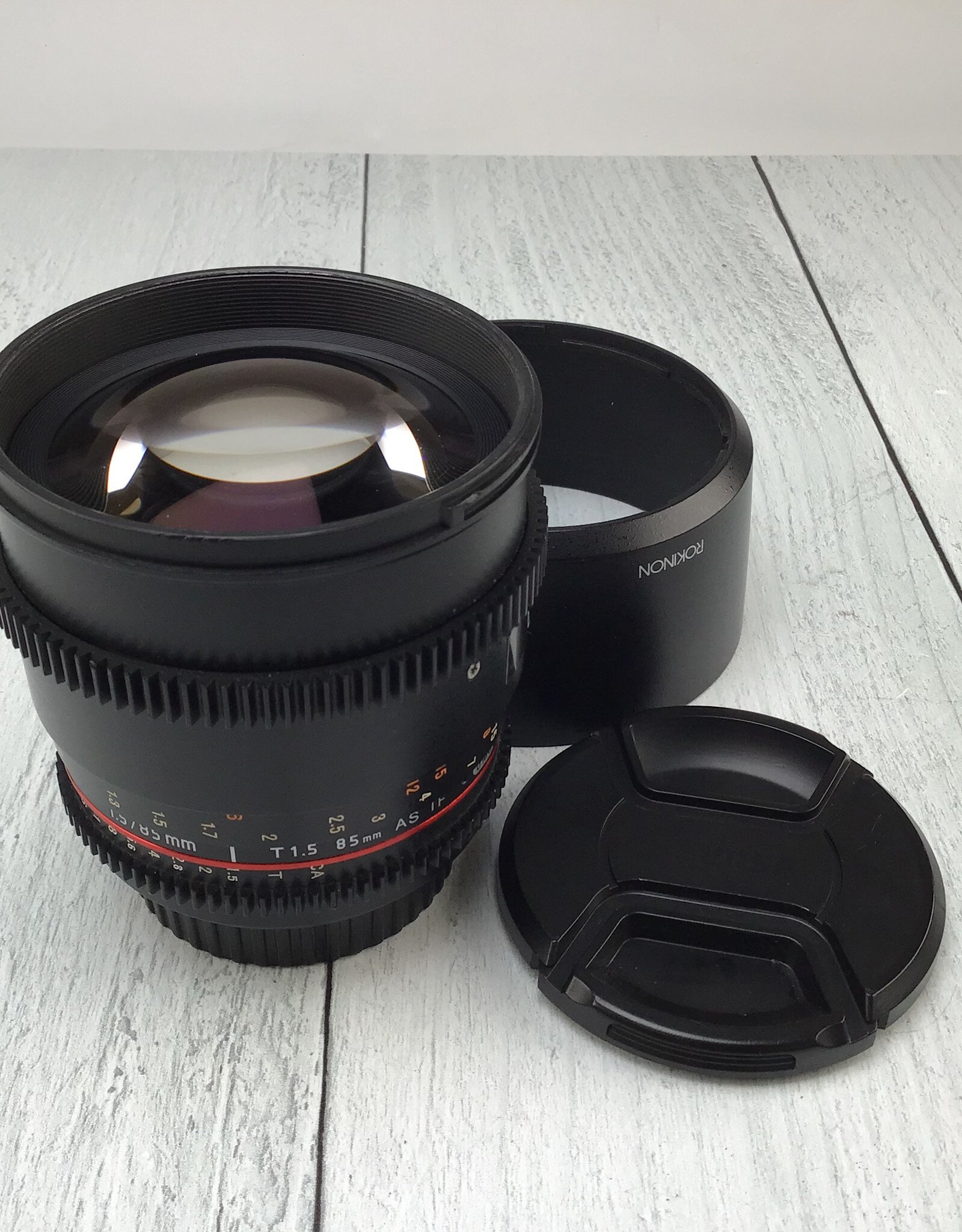 ROKINON Rokinon 85mm T1.5 AS IF Lens for Canon EF Used Good