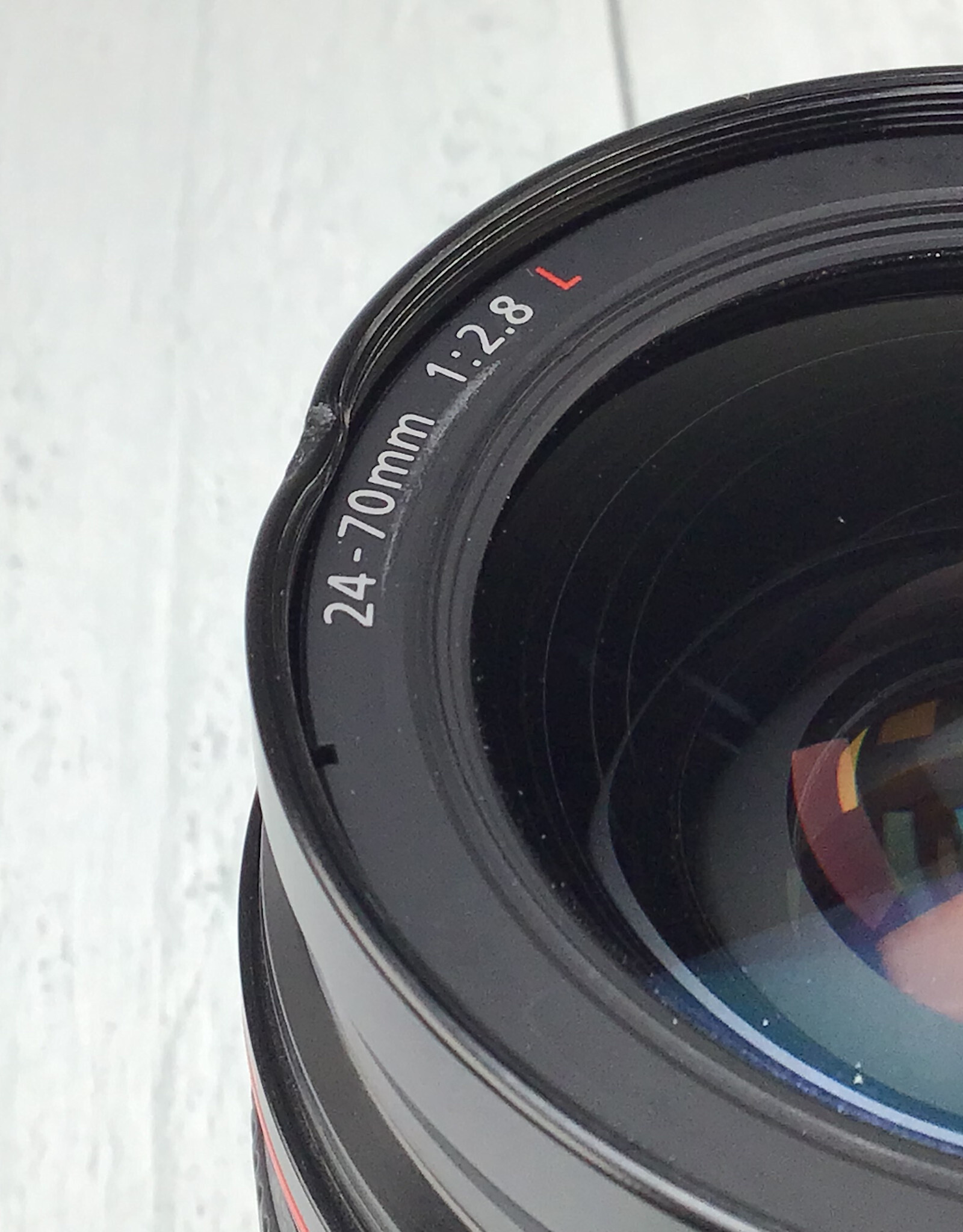 CANON Canon EF 24-70mm f2.8 L Filter Ring Dent Used BGN