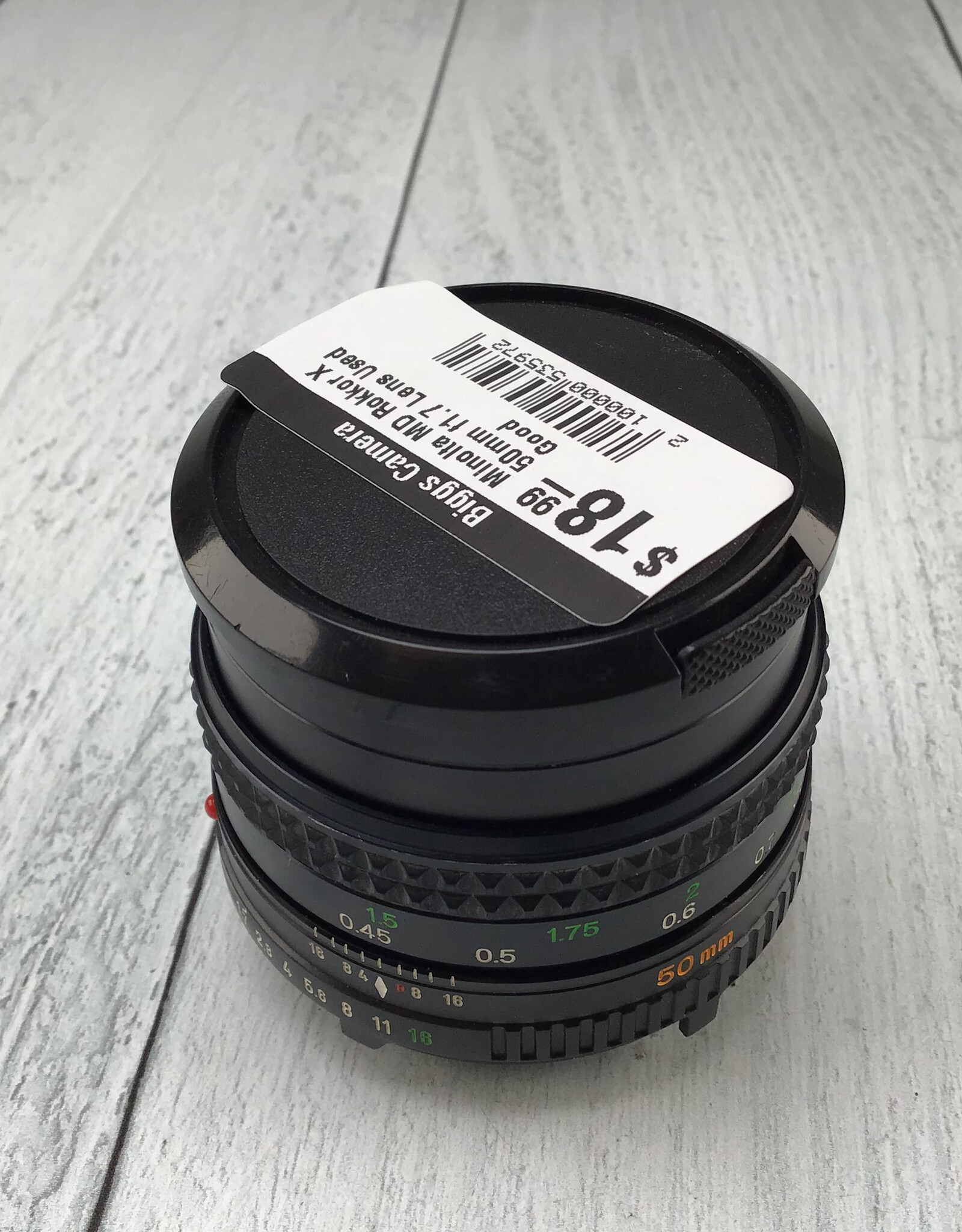 Minolta Minolta MD Rokkor X 50mm f1.7 Lens Used Good