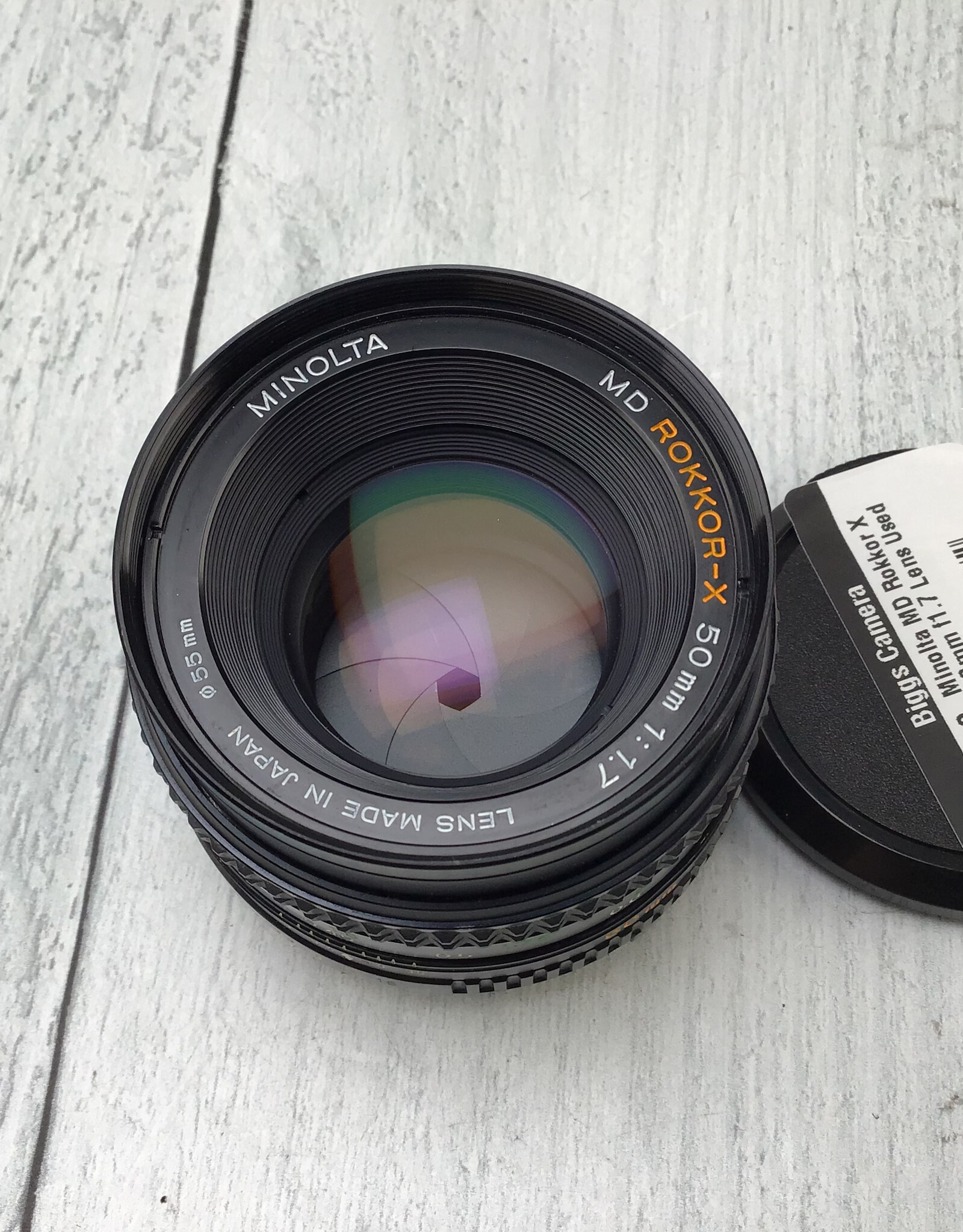 Minolta Minolta MD Rokkor X 50mm f1.7 Lens Used Good