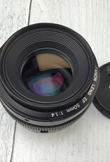 CANON Canon EF 50mm f1.4 USM Crack on Filter Ring Used BGN