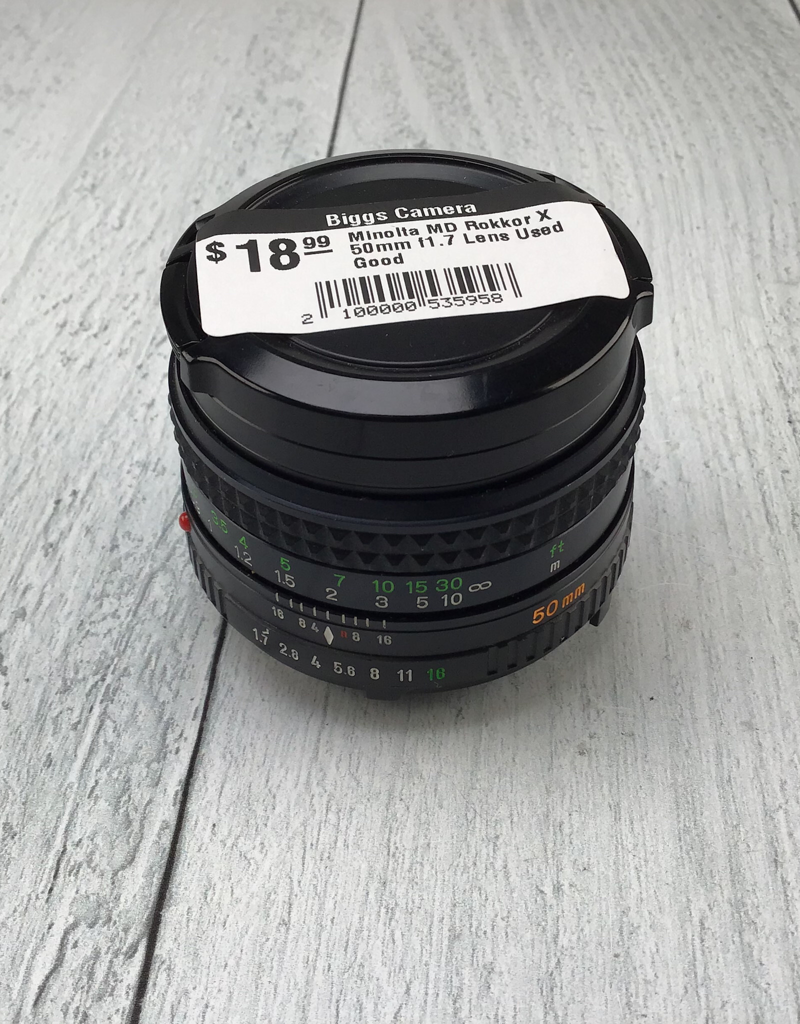 Minolta Minolta MD Rokkor X 50mm f1.7 Lens Used Good