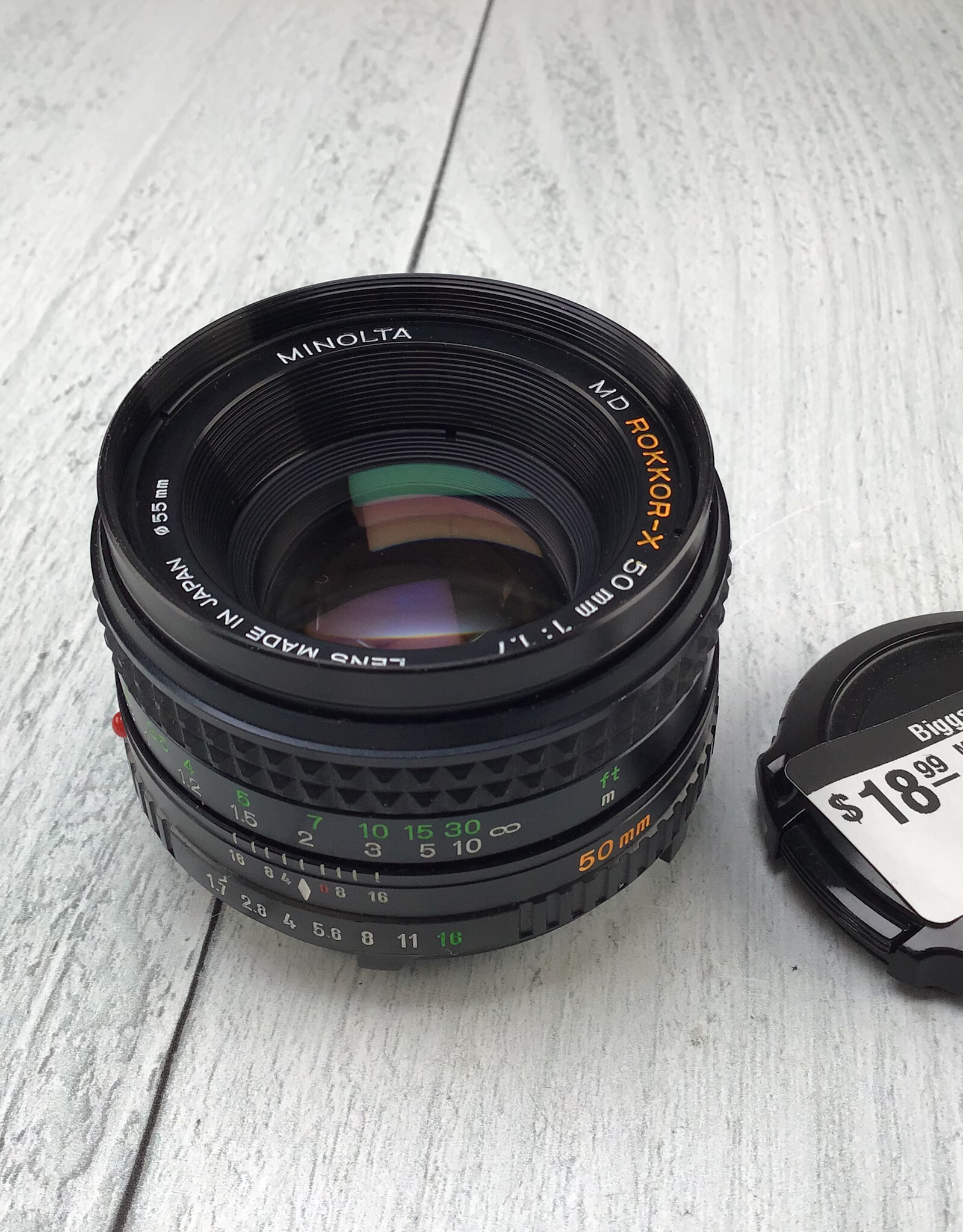 Minolta Minolta MD Rokkor X 50mm f1.7 Lens Used Good