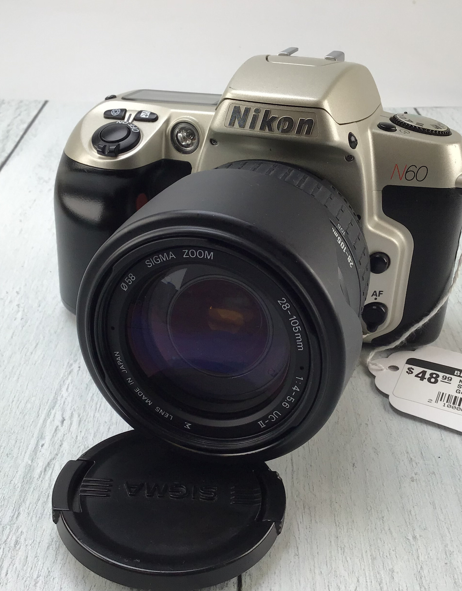 NIKON Nikon N60 Camera w/ Sigma 28-105mm Used Good