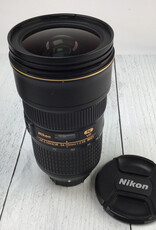 NIKON Nikon AF-S Nikkor 24-70mm f2.8E VR Lens w/ Case Broken Filter Thread Used BGN