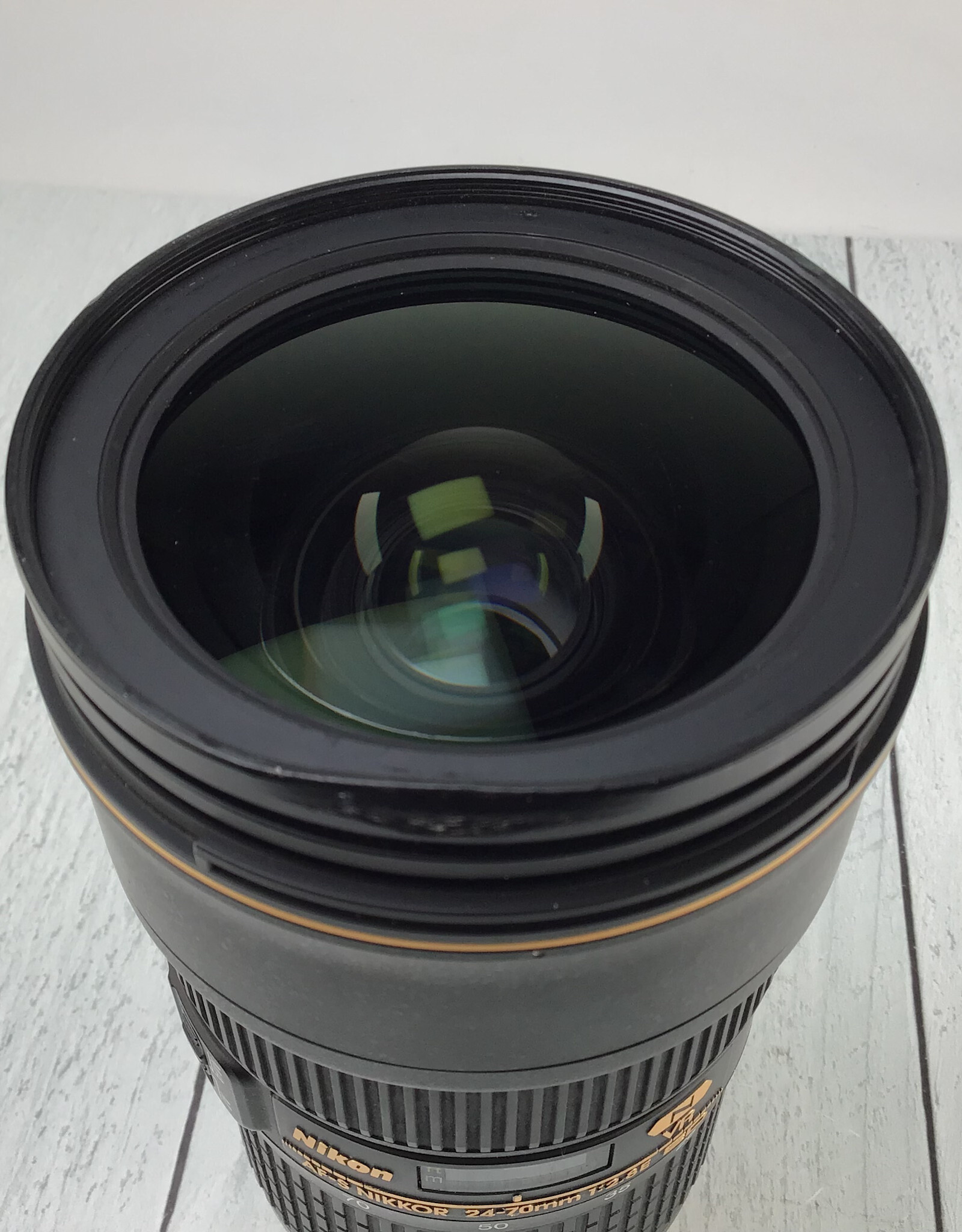 NIKON Nikon AF-S Nikkor 24-70mm f2.8E VR Lens Broken Filter Thread Used BGN