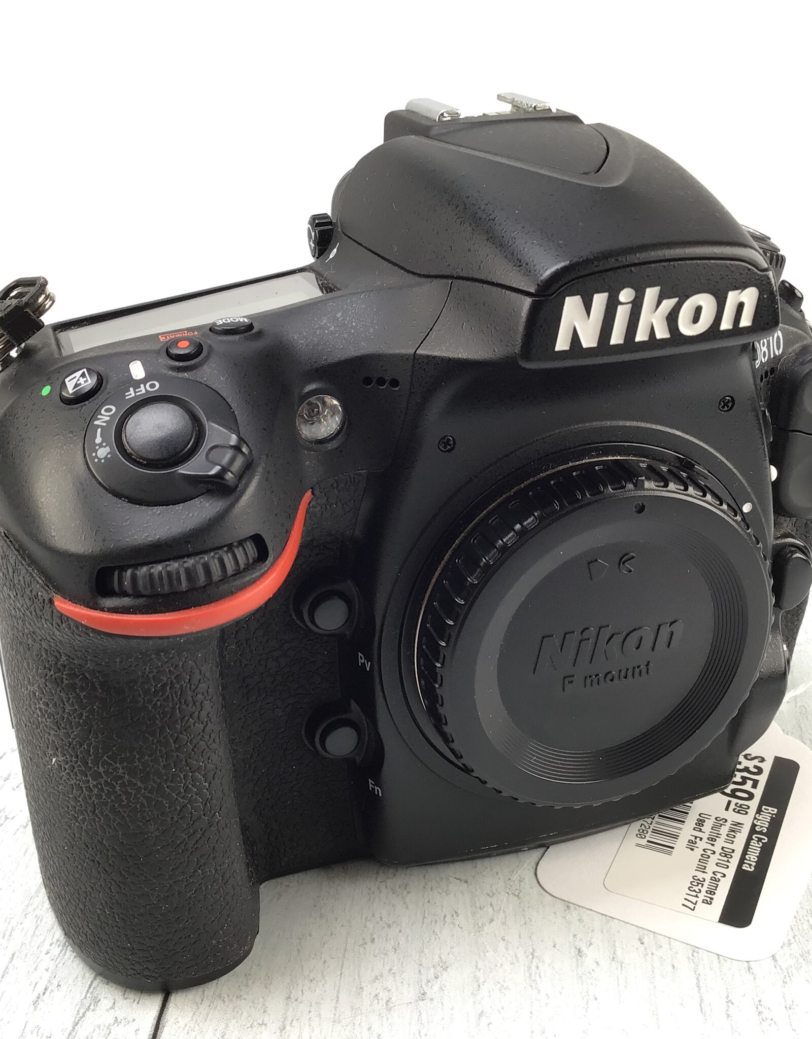 NIKON Nikon D810 Camera Shutter Count 353177 Used Fair