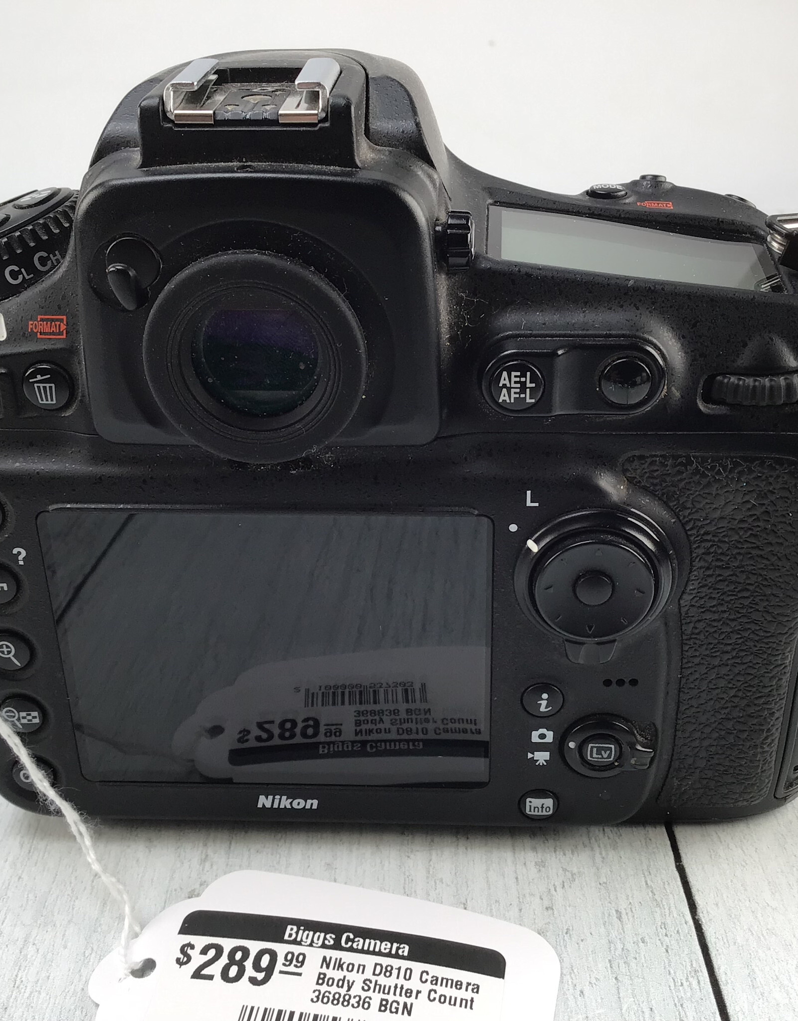 NIKON Nikon D810 Camera Body Shutter Count 368836 BGN