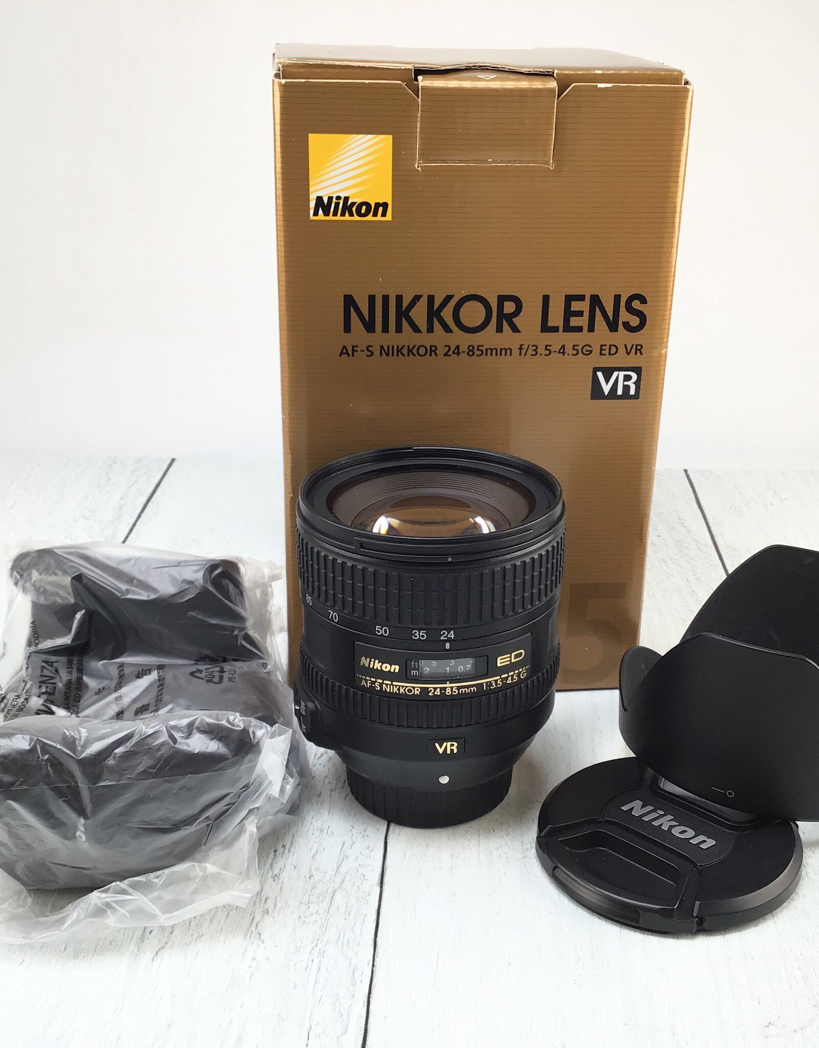 NIKON Nikon AF-S Nikkor 24-85mm f3.5-4.5 G VR Lens in Box Used EX