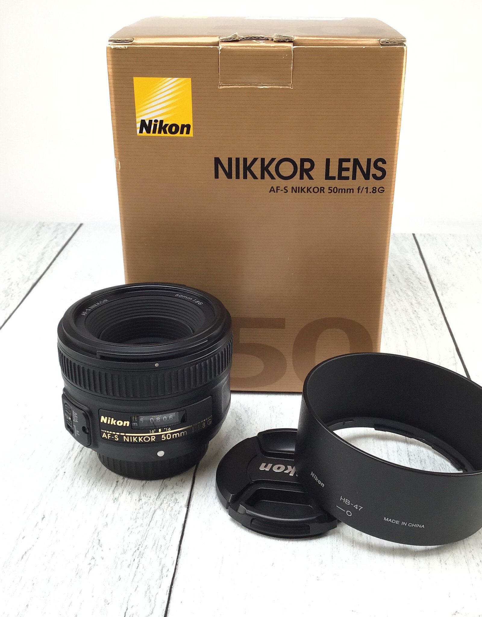 NIKON Nikon AF-S Nikkor 50mm f1.8 G Lens in Box Used EX