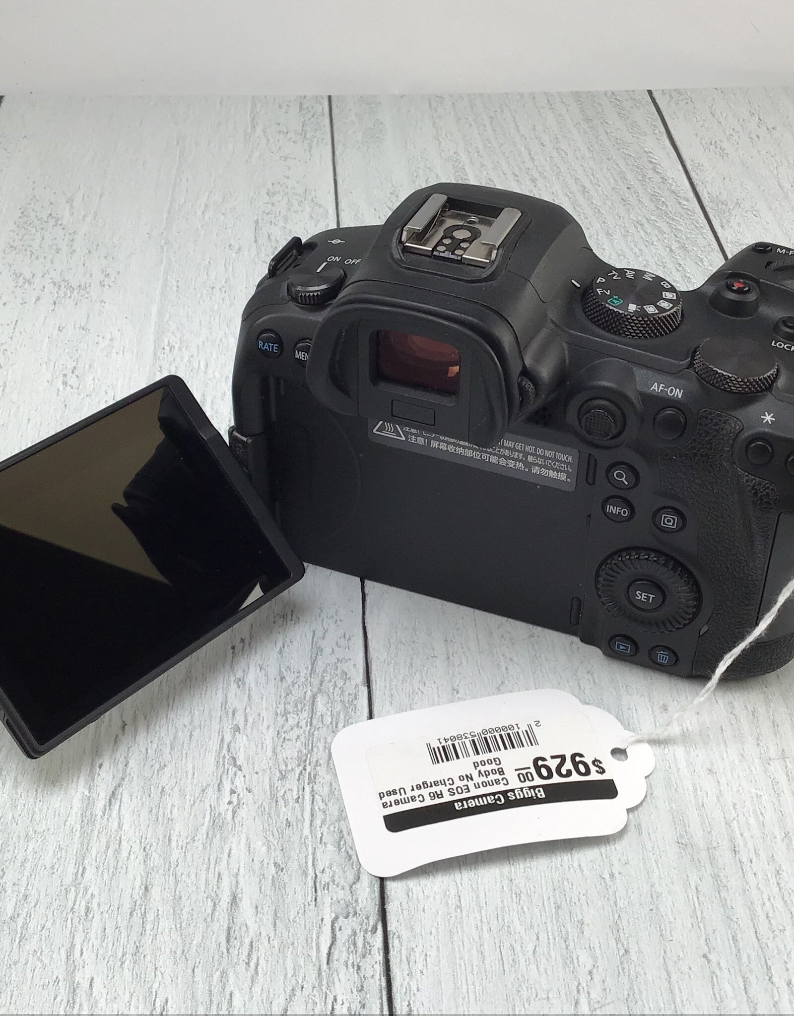 CANON Canon EOS R6 Camera Body No Charger Used Good