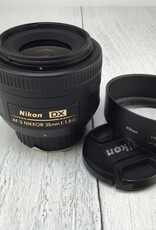 NIKON Nikon DX AF-S Nikkor 35mm f1.8 G Lens w/ Hood Used Good