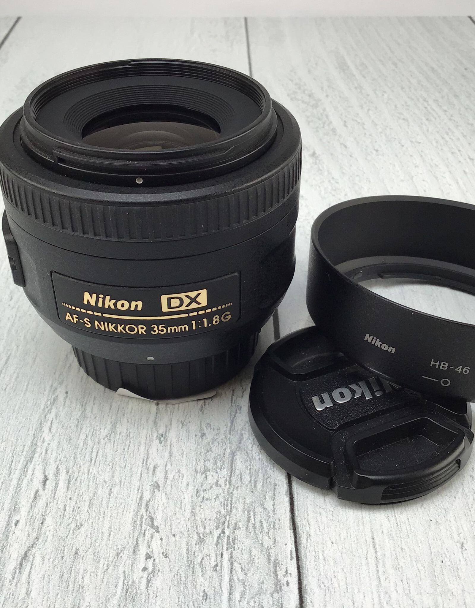 NIKON Nikon DX AF-S Nikkor 35mm f1.8 G Lens w/ Hood Used Good