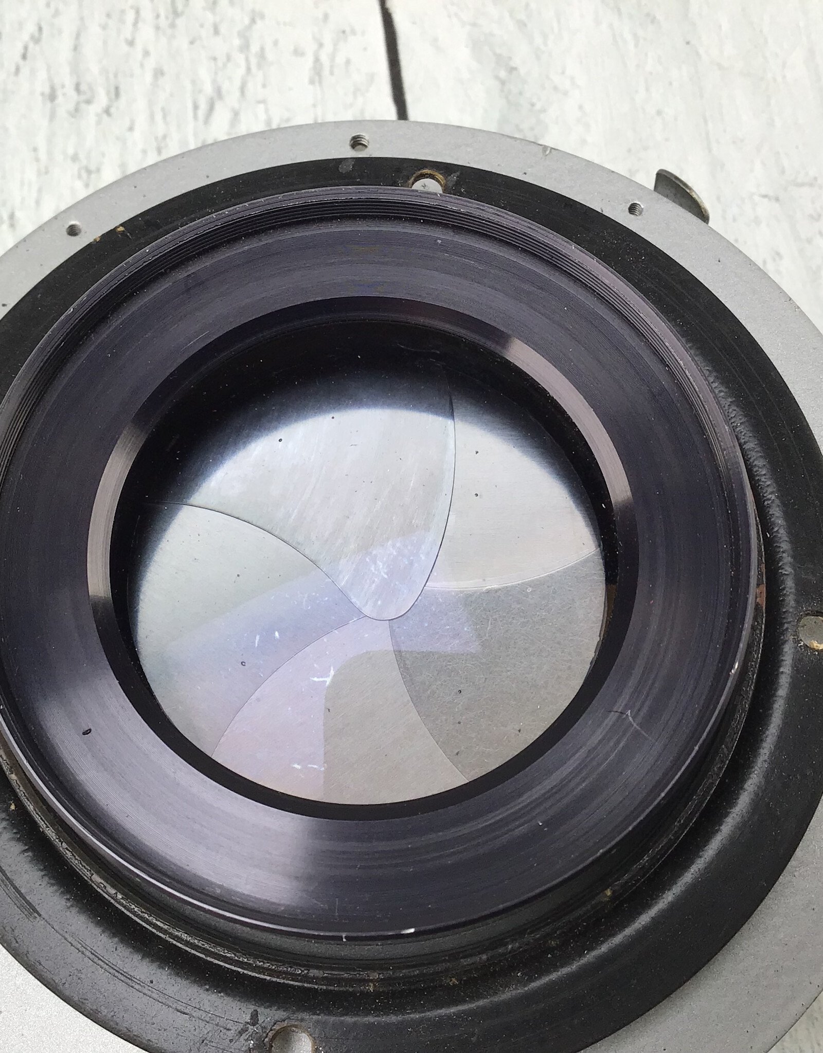 Kodak Commercial Ektar 10 Inch f6.3 Lens w/ Mounting Flange Used Fair