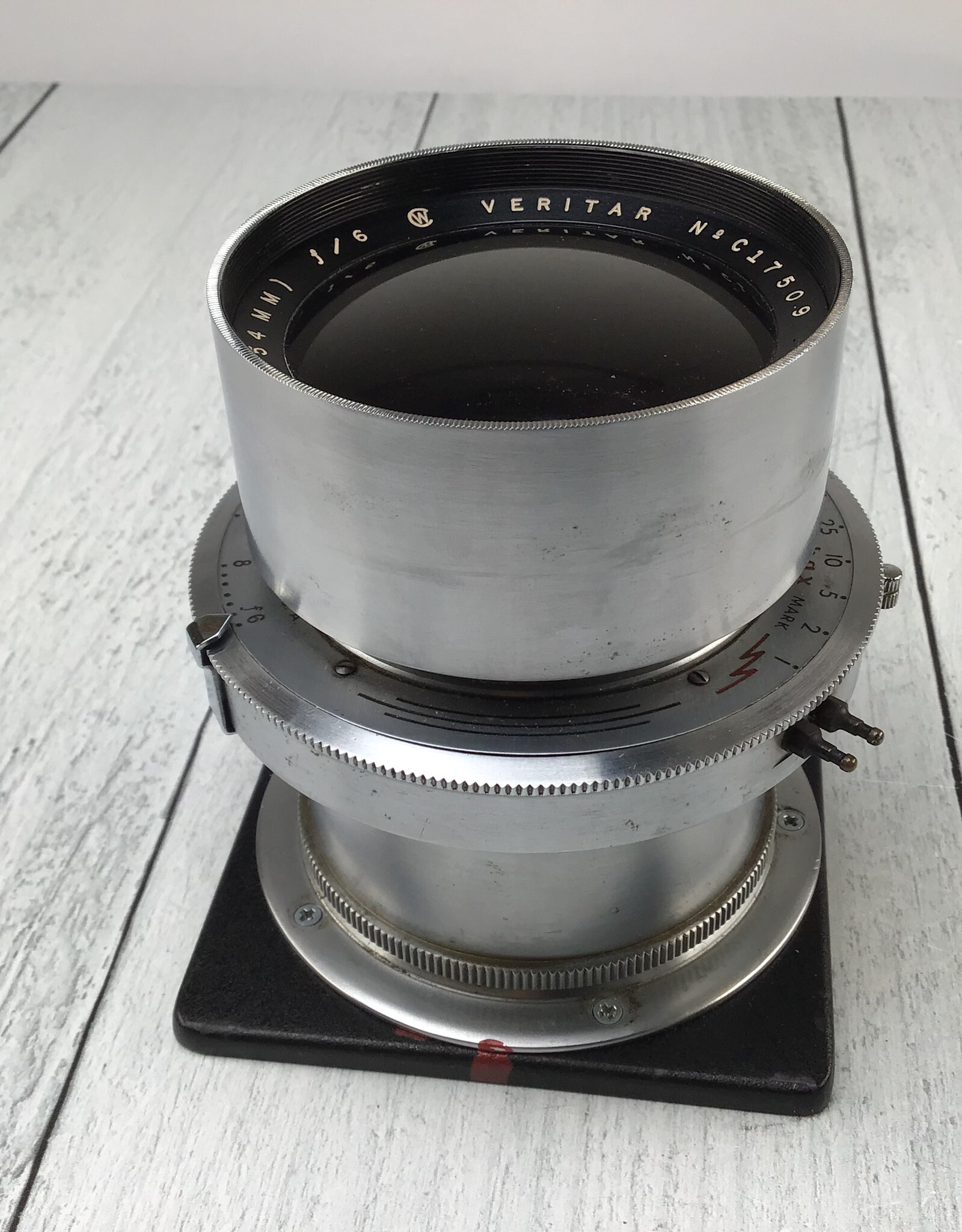 Wollensak Wollensak Veritar 10 Inch 254mm f6 Lens in Alphax Shutter Used Fair