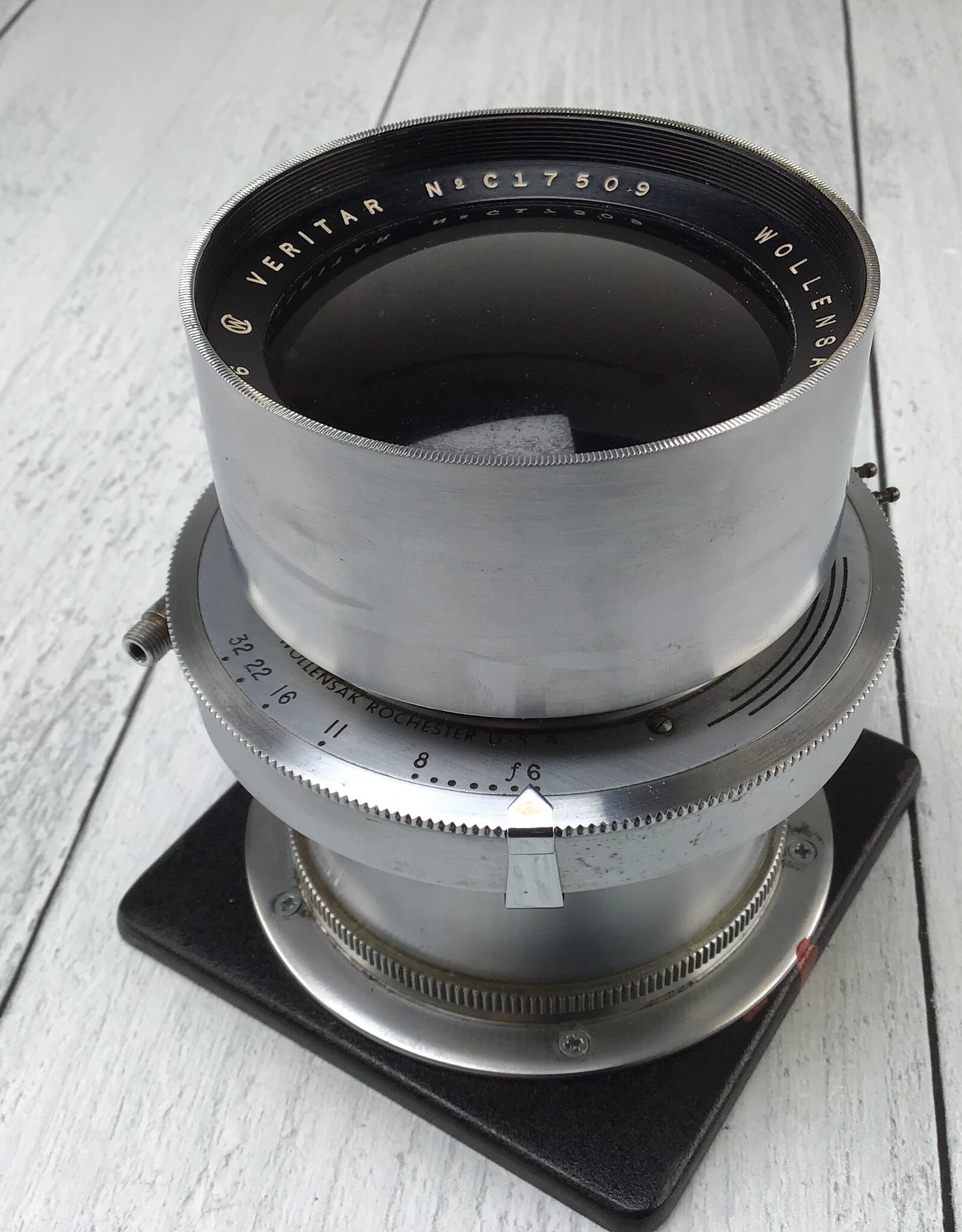 Wollensak Wollensak Veritar 10 Inch 254mm f6 Lens in Alphax Shutter Used Fair