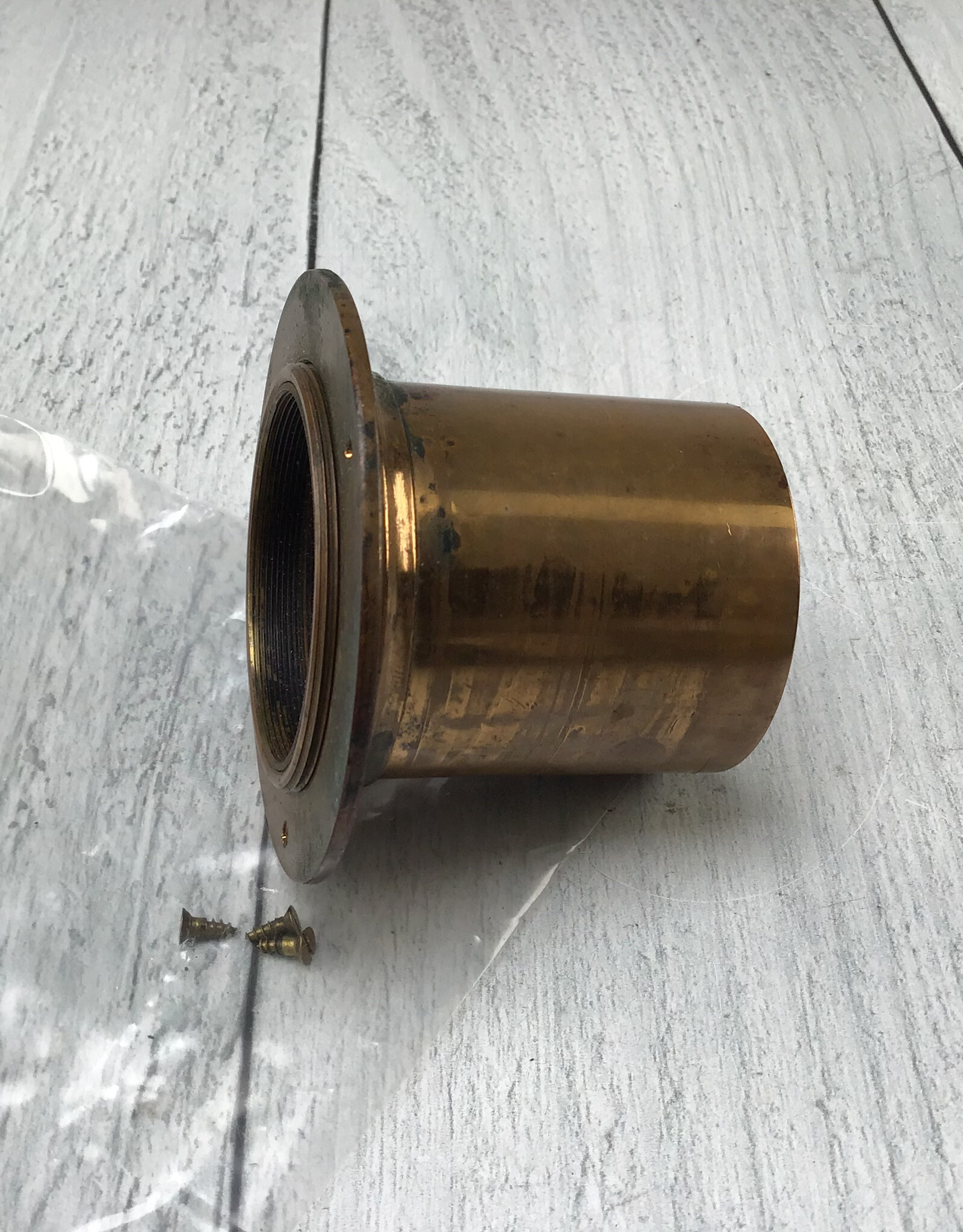 Scovill Waterbury Scovill Brass Lens 9.5" w/ Mounting Flange Used Fair