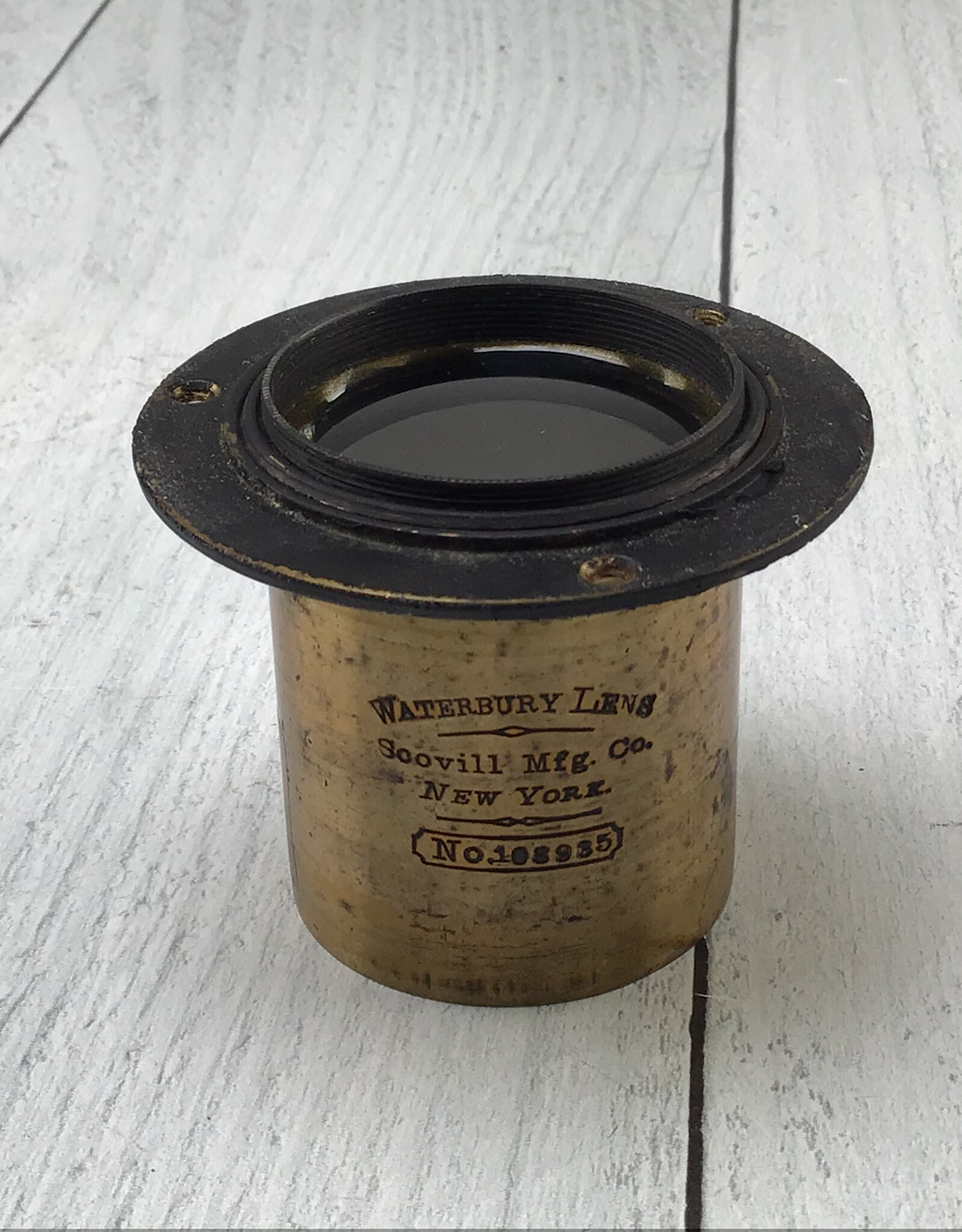 Scovill Waterbury Scovill Brass Lens with Mounting Flange Used Fair