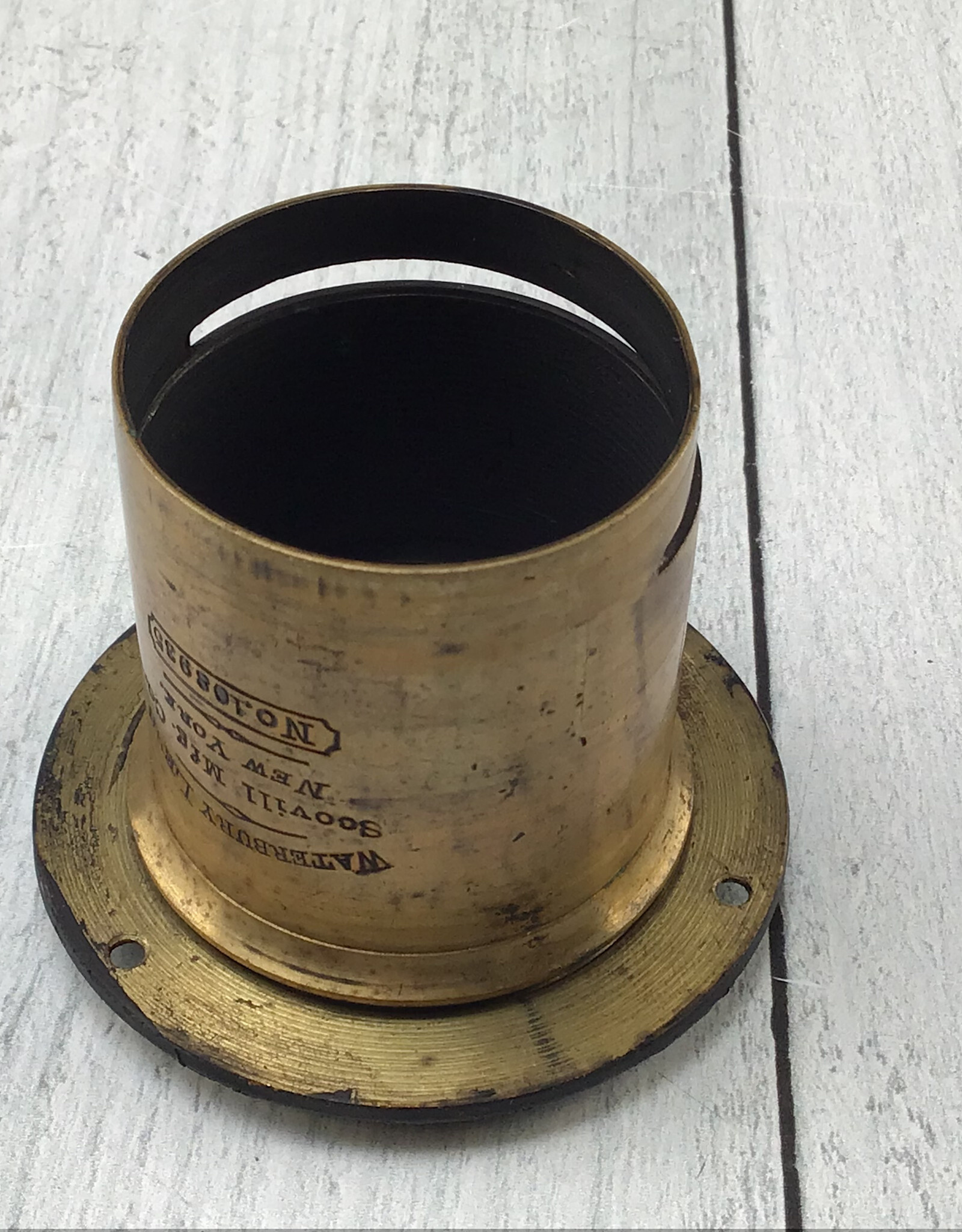 Scovill Waterbury Scovill Brass Lens with Mounting Flange Used Fair