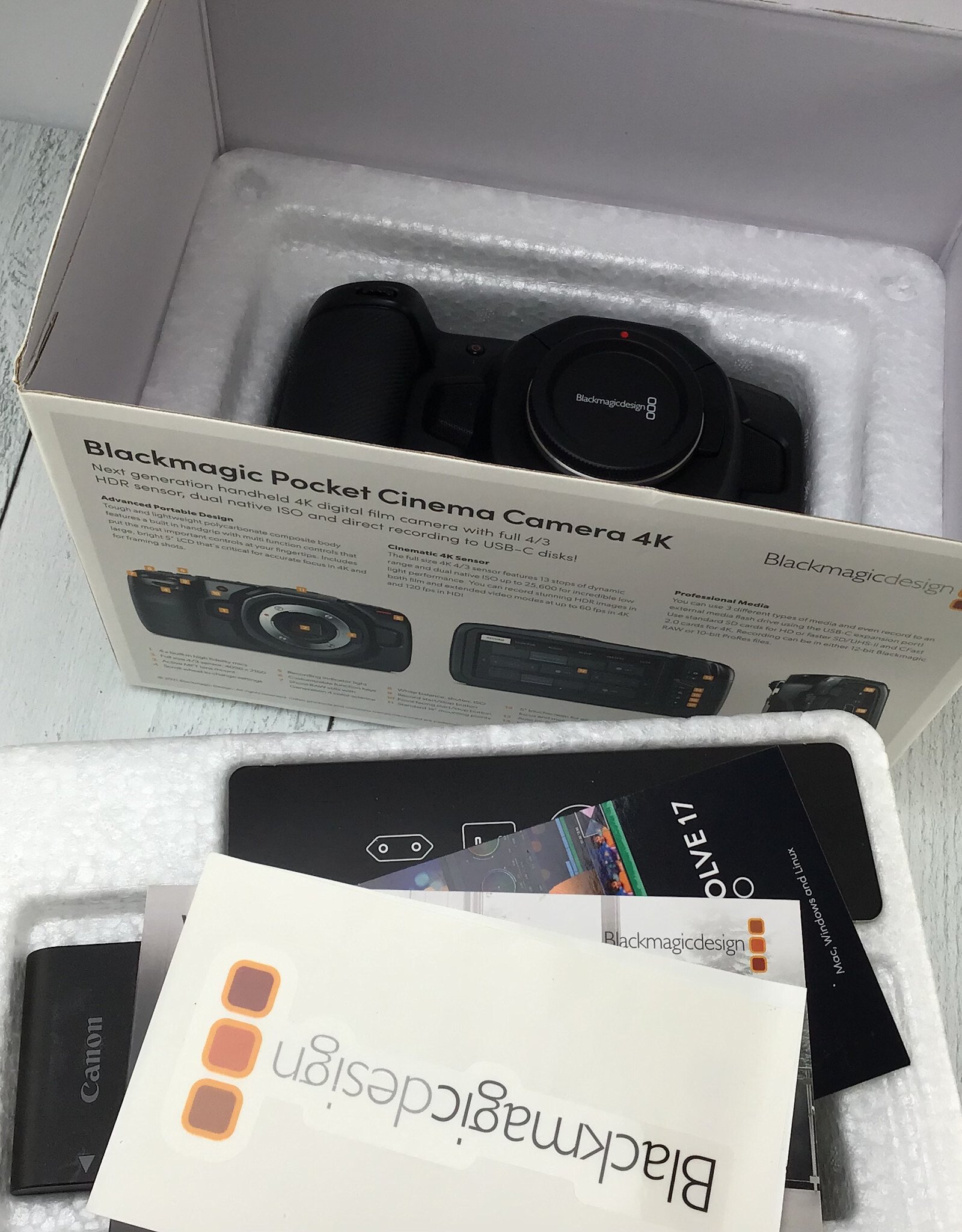 Blackmagic Design Blackmagic Pocket Cinema Camera 4K in Box Used EX