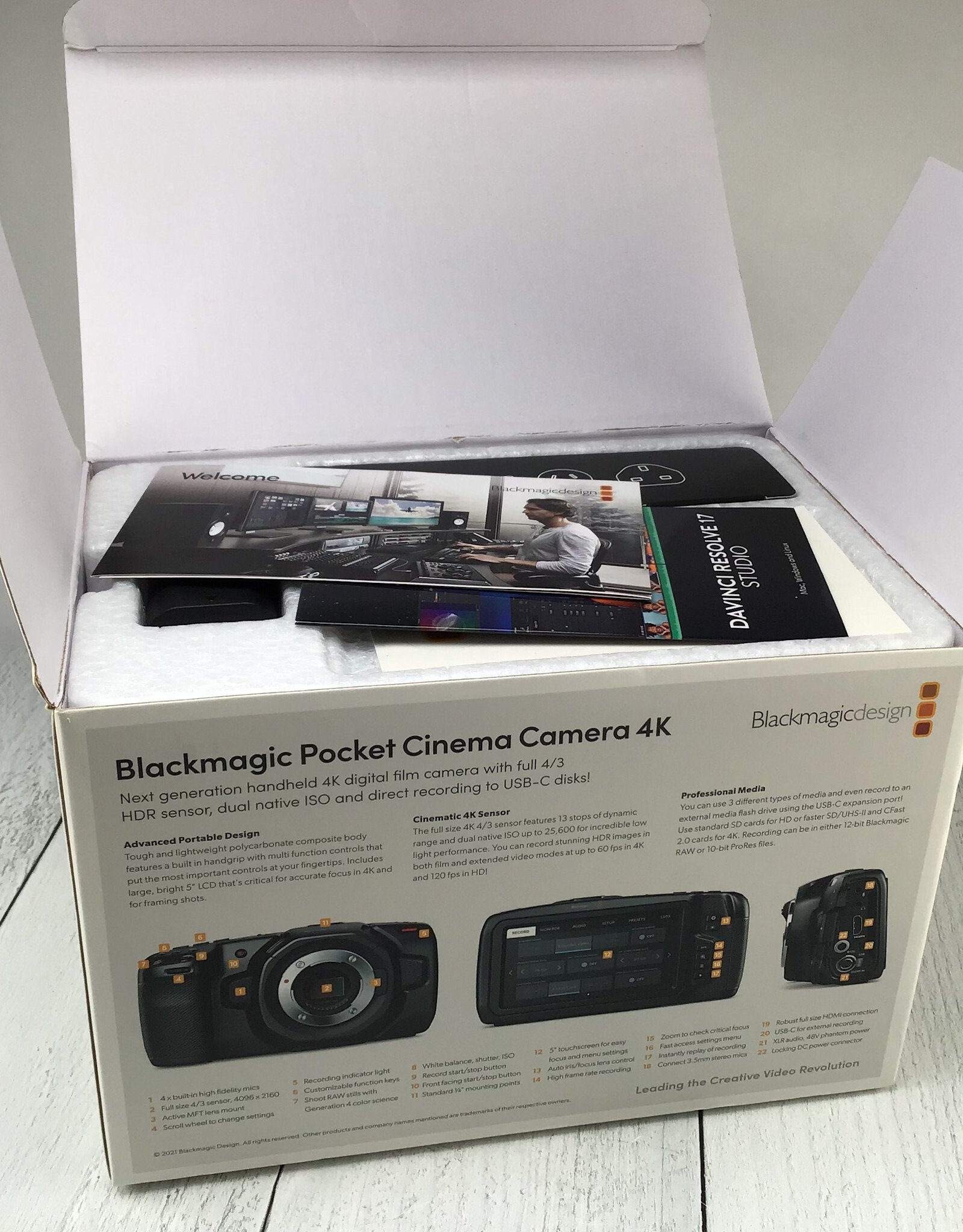 Blackmagic Design Blackmagic Pocket Cinema Camera 4K in Box Used EX