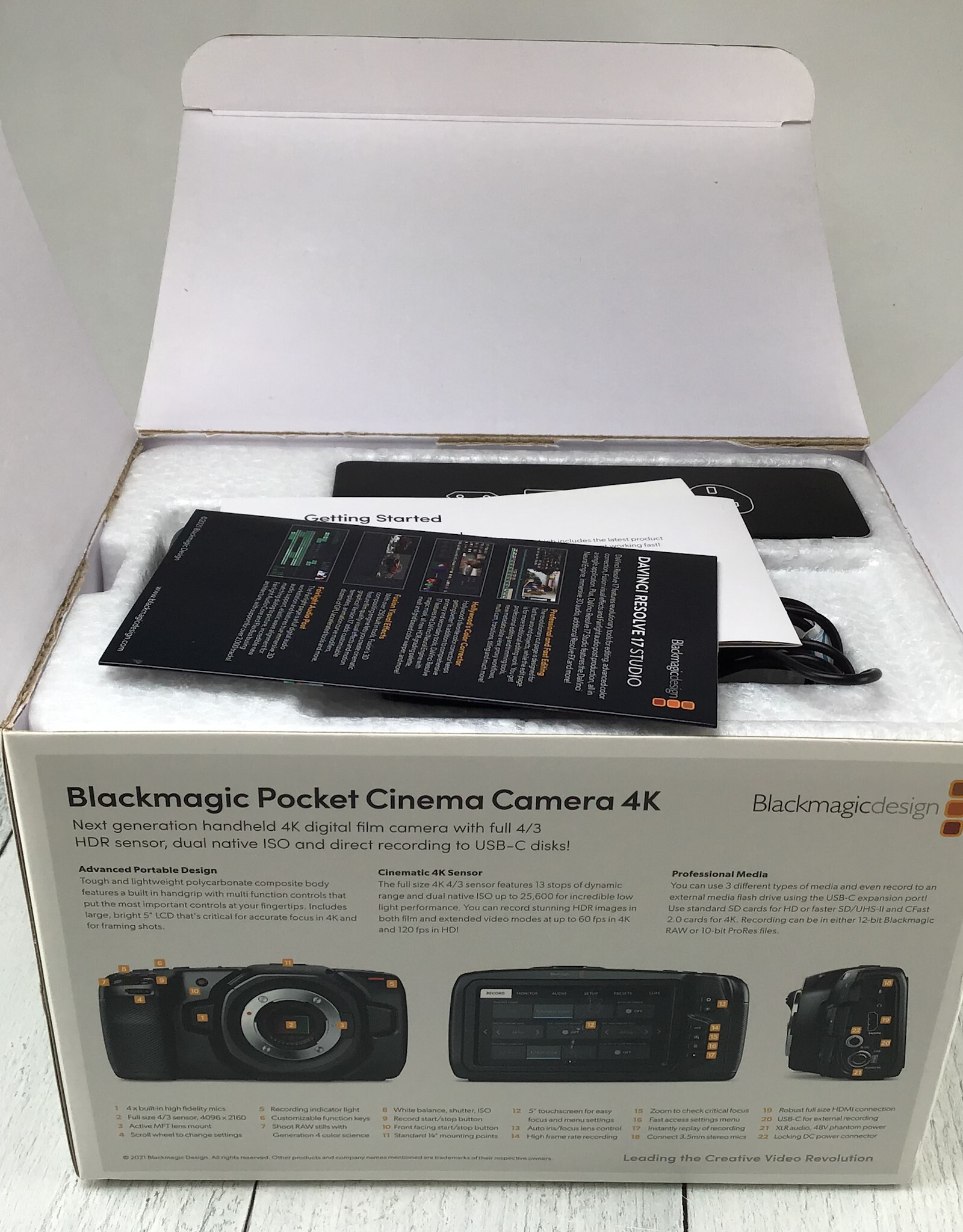 Blackmagic Design Blackmagic Pocket Cinema Camera 4K in Box Used EX