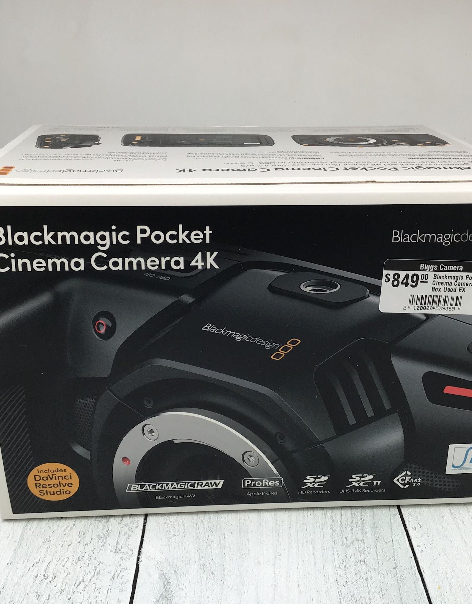 Blackmagic Design Blackmagic Pocket Cinema Camera 4K in Box Used EX