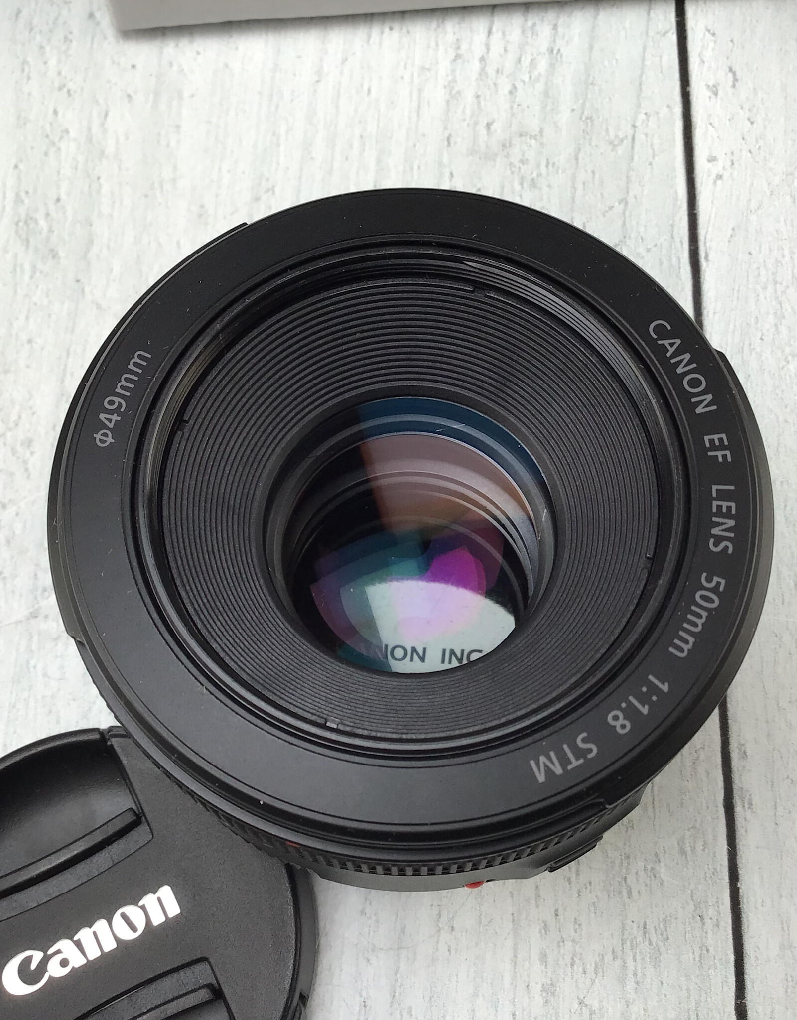 CANON Canon EF 50mm f1.8 STM Lens in Box Used EX